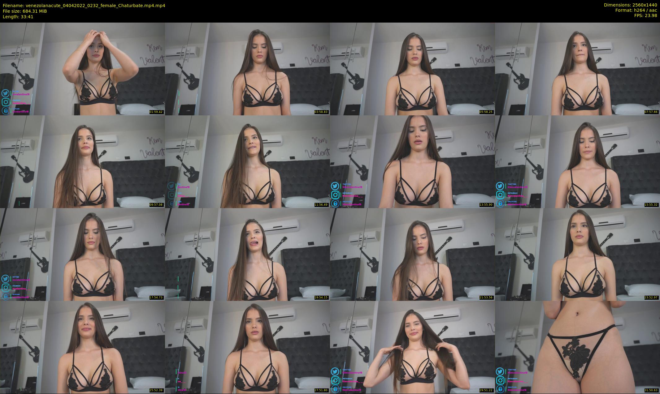 venezolanacute — 34 minute Chaturbate female cam show recording, 1080p, Apr 4, 2022