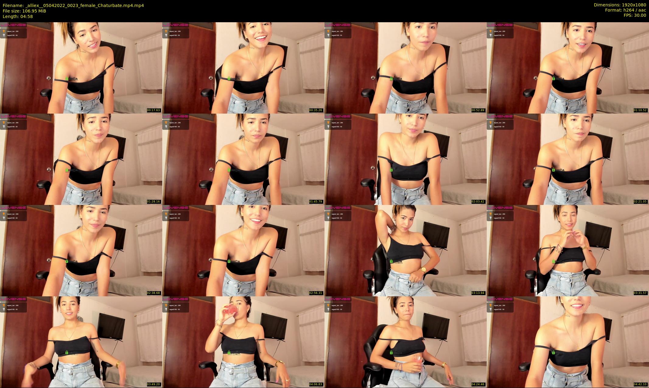 _alliex_ — 5 minute Chaturbate female cam show recording, 1080p, Apr 5, 2022