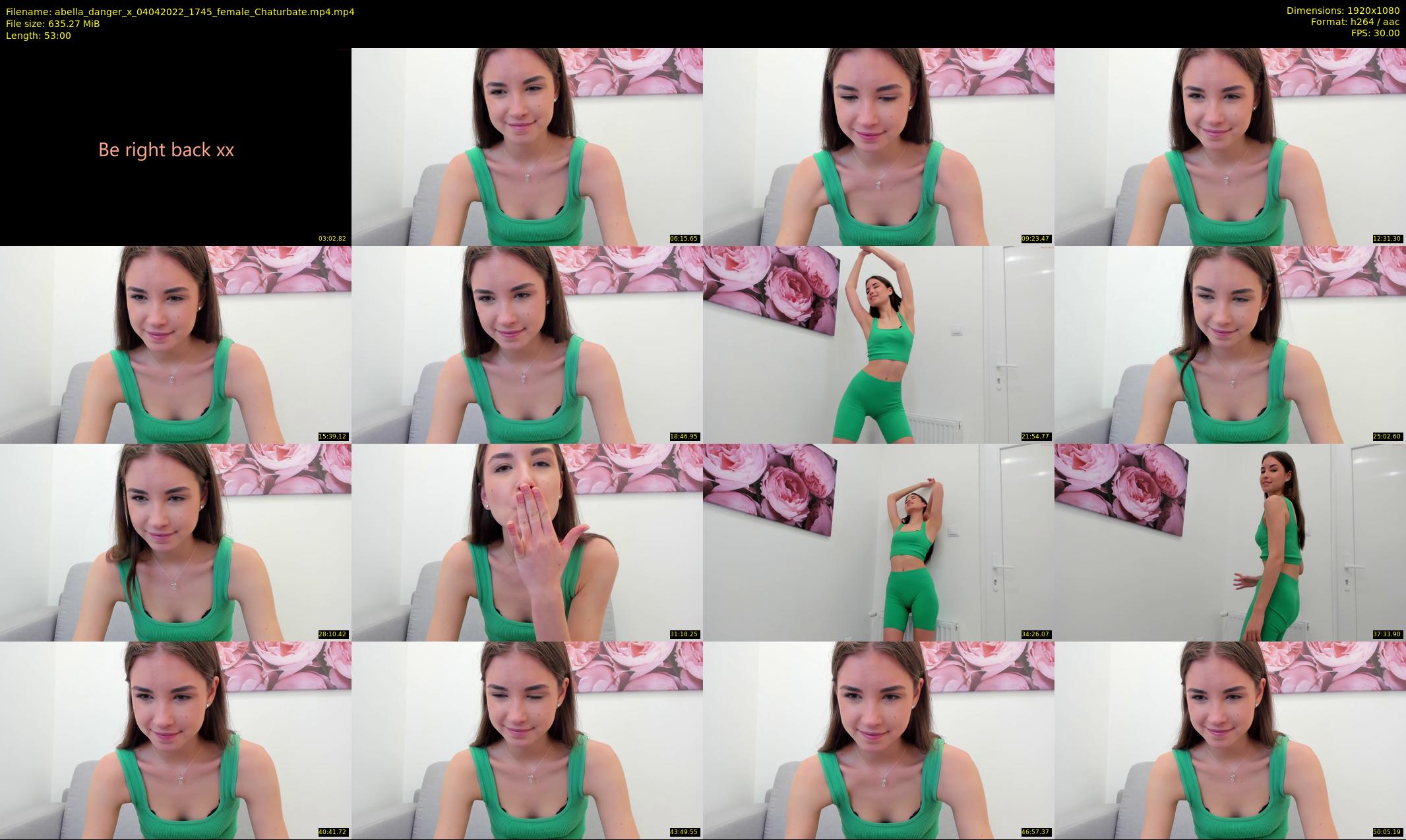 abella_danger_x — 53 minute Chaturbate female cam show recording, 1080p, Apr 4, 2022