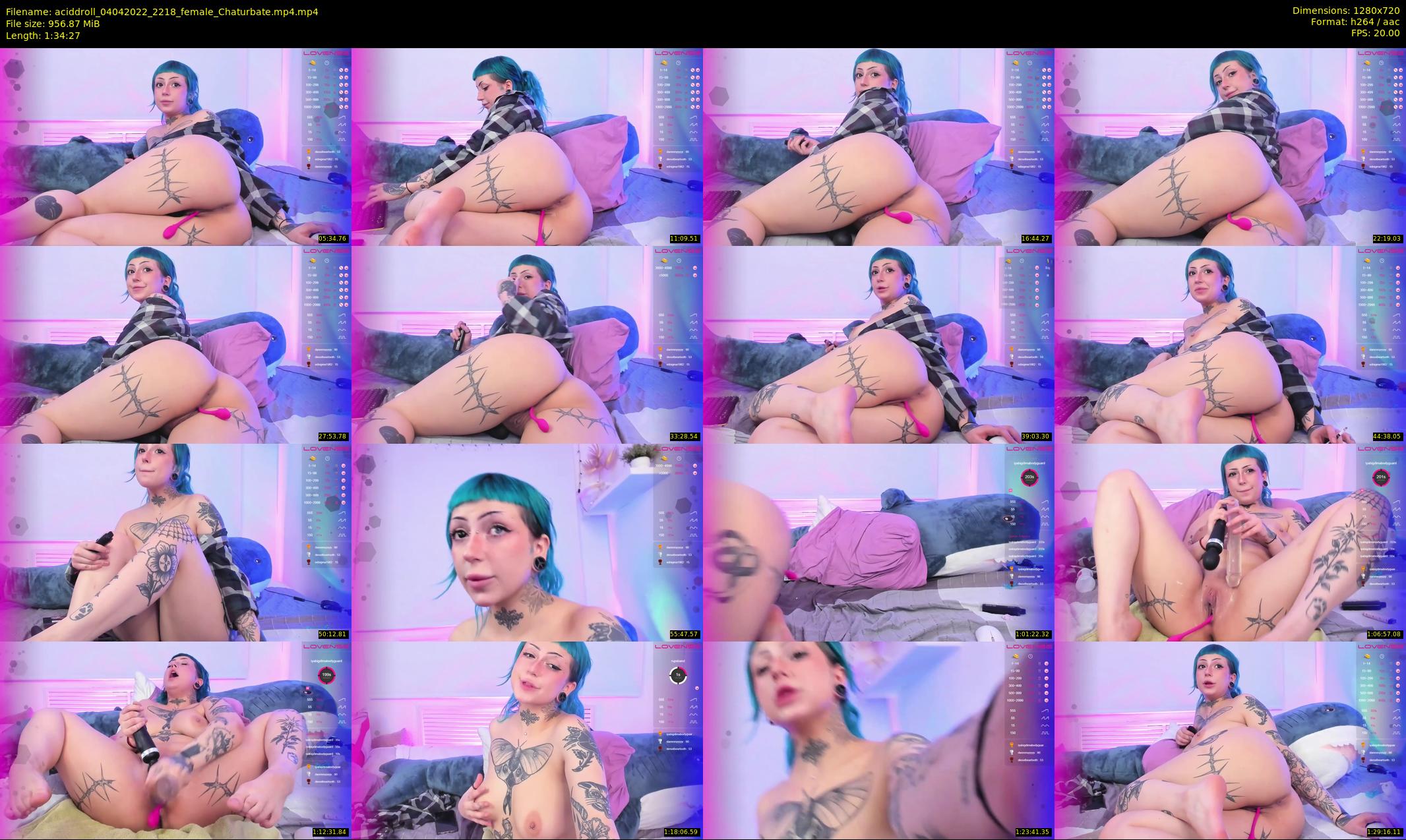 aciddroll — 95 minute Chaturbate female cam show recording, 720p, Apr 4, 2022