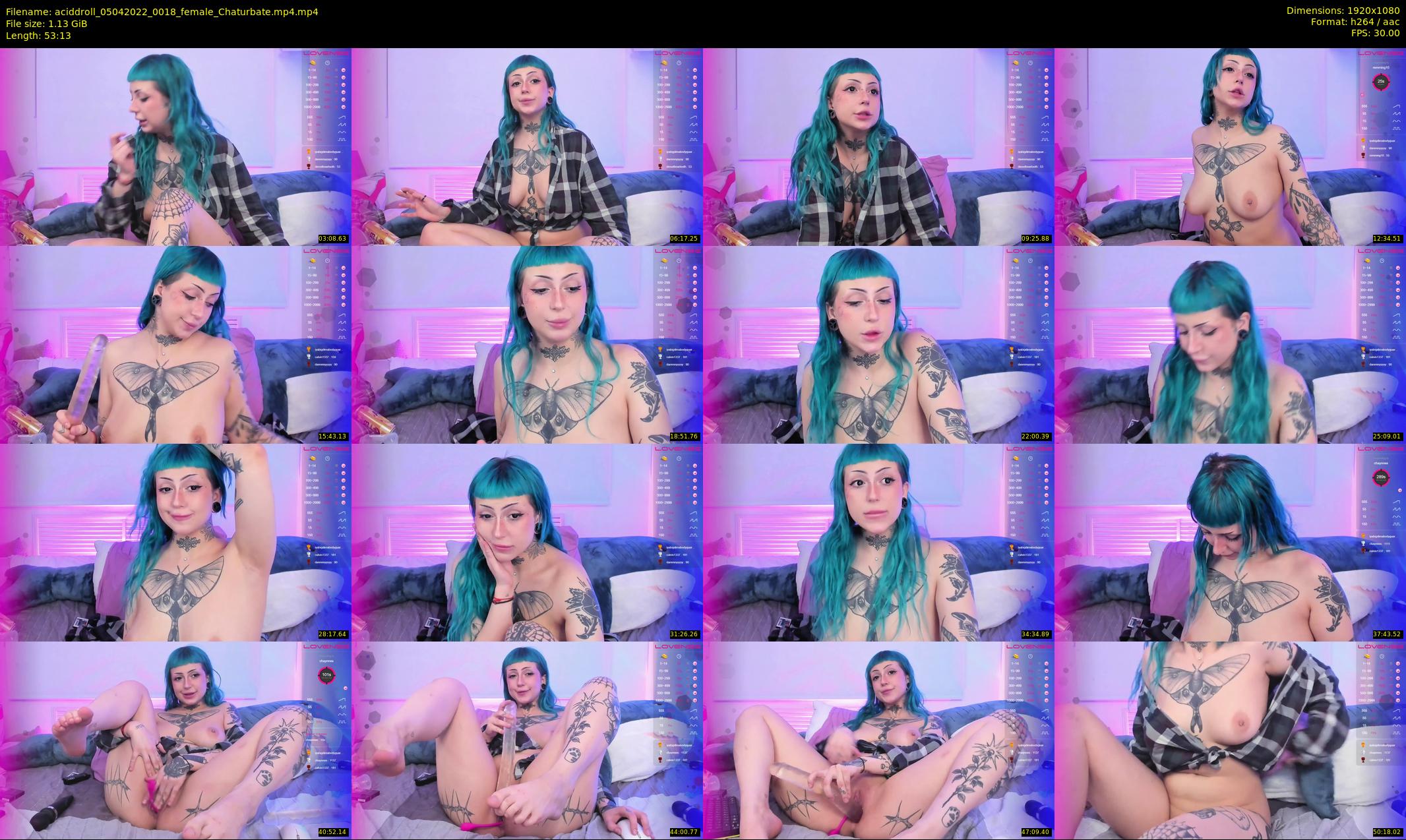 aciddroll — 54 minute Chaturbate female cam show recording, 1080p, Apr 5, 2022