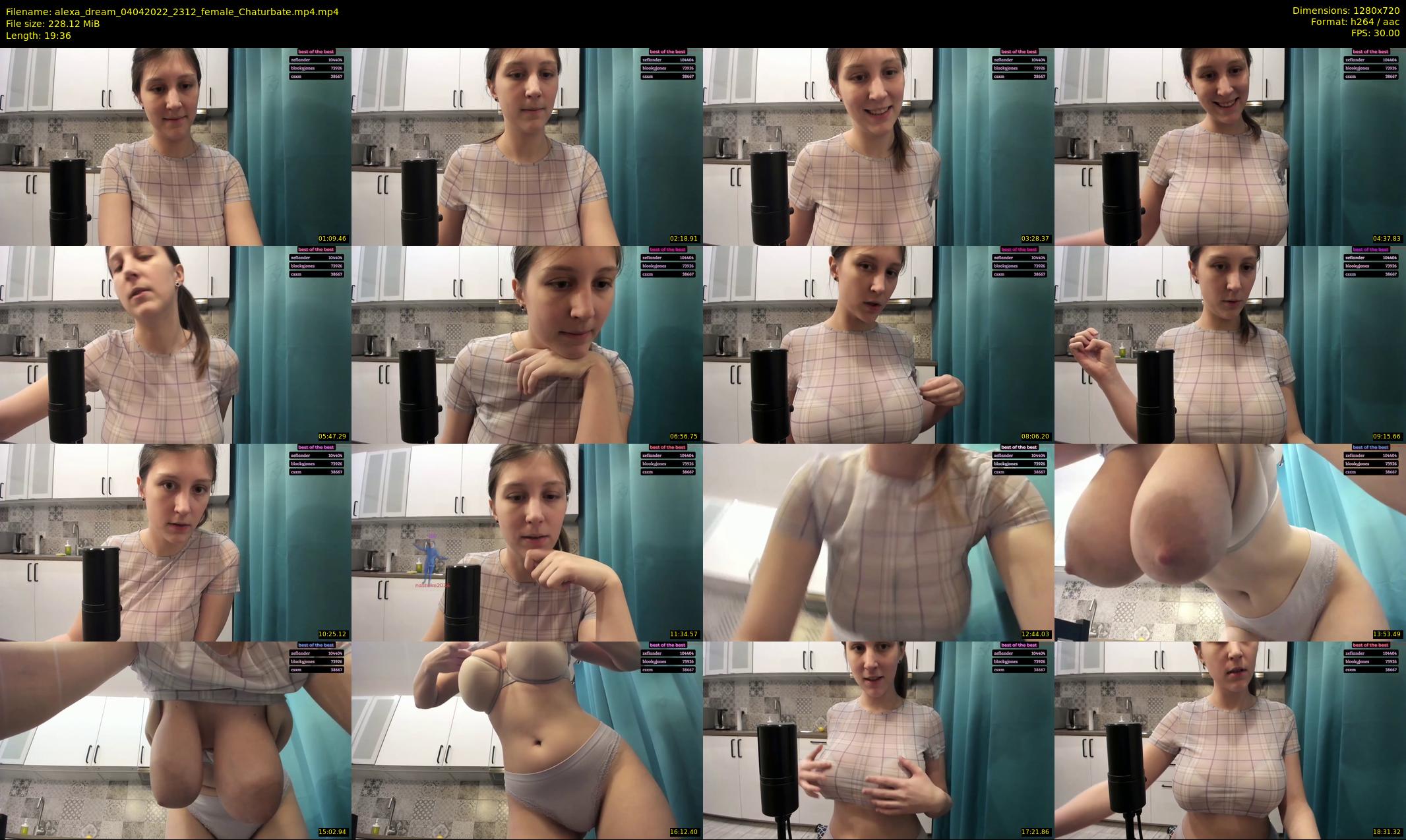 alexa_dream — 20 minute Chaturbate female cam show recording, 720p, Apr 4, 2022