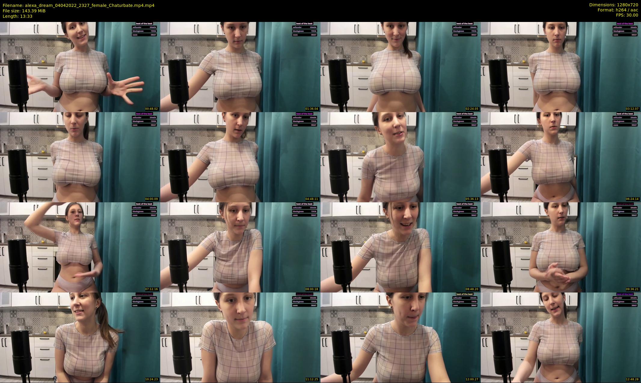 alexa_dream — 14 minute Chaturbate female cam show recording, 720p, Apr 4, 2022