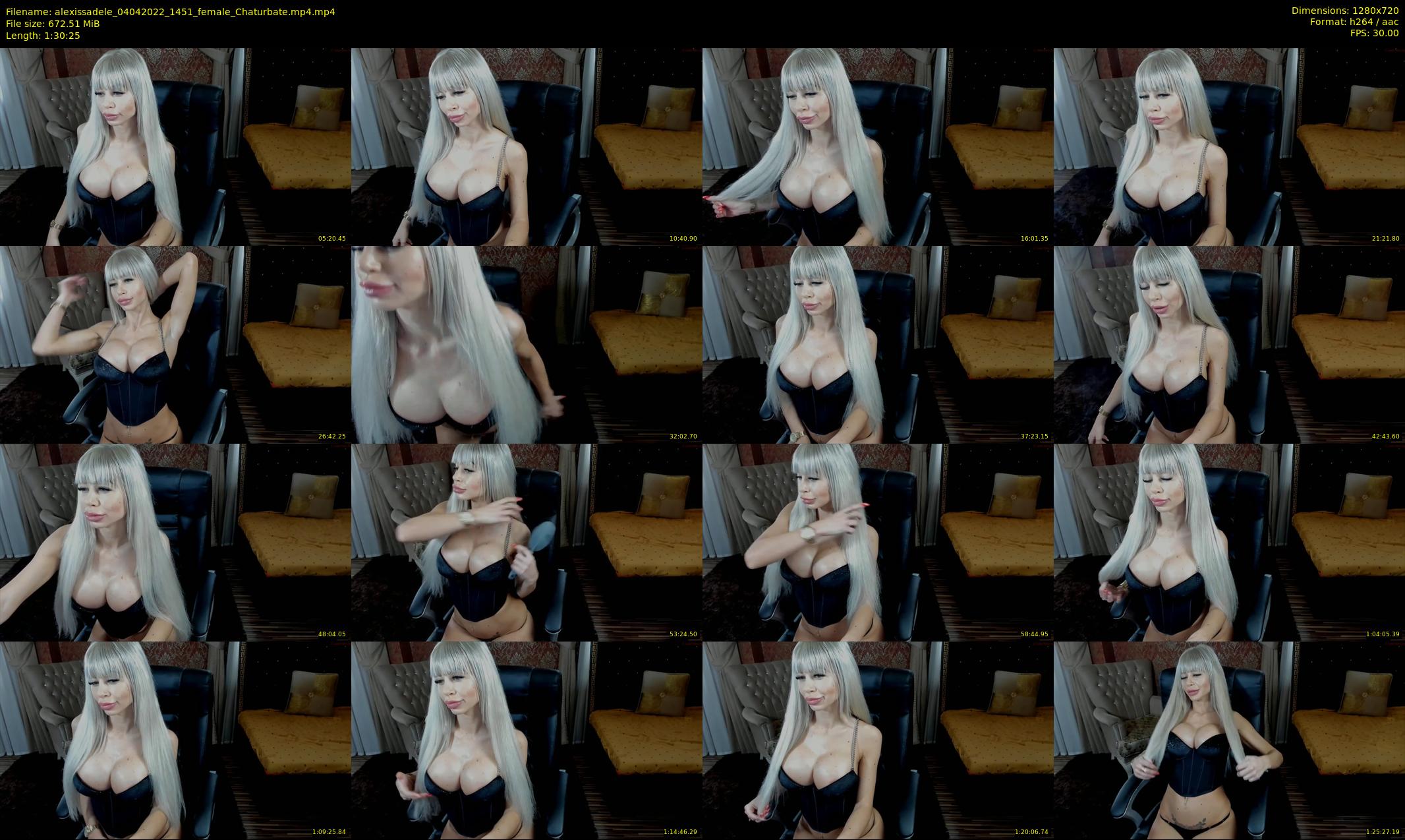 alexissadele — 91 minute Chaturbate female cam show recording, 720p, Apr 4, 2022