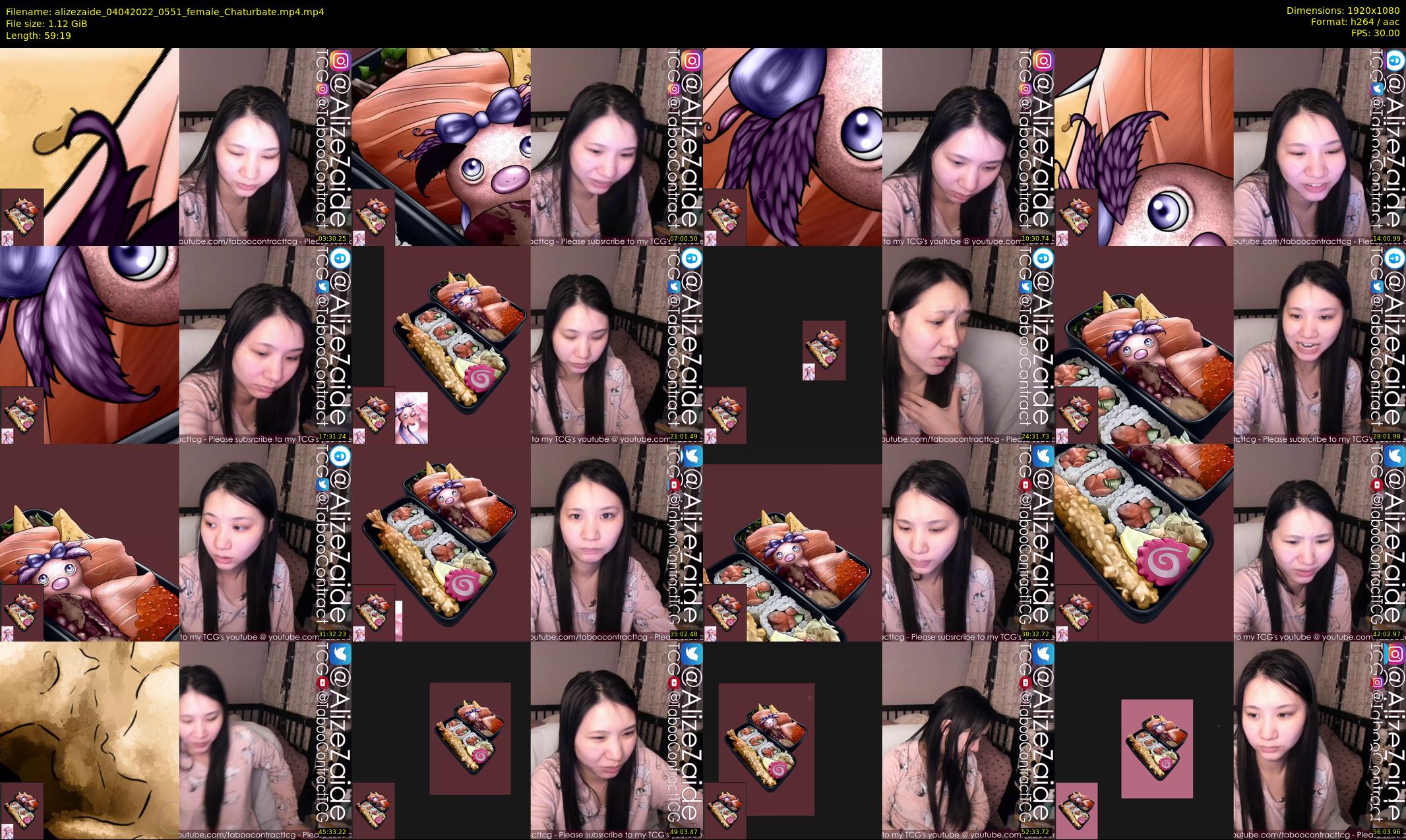 alizezaide — 60 minute Chaturbate female cam show recording, 1080p, Apr 4, 2022