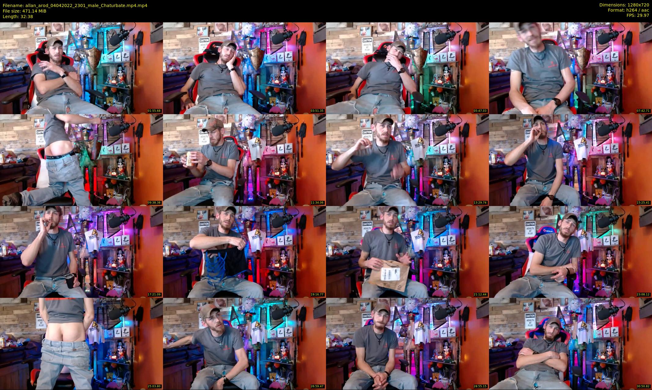 allan_arod — 33 minute Chaturbate male cam show recording, 720p, Apr 4, 2022