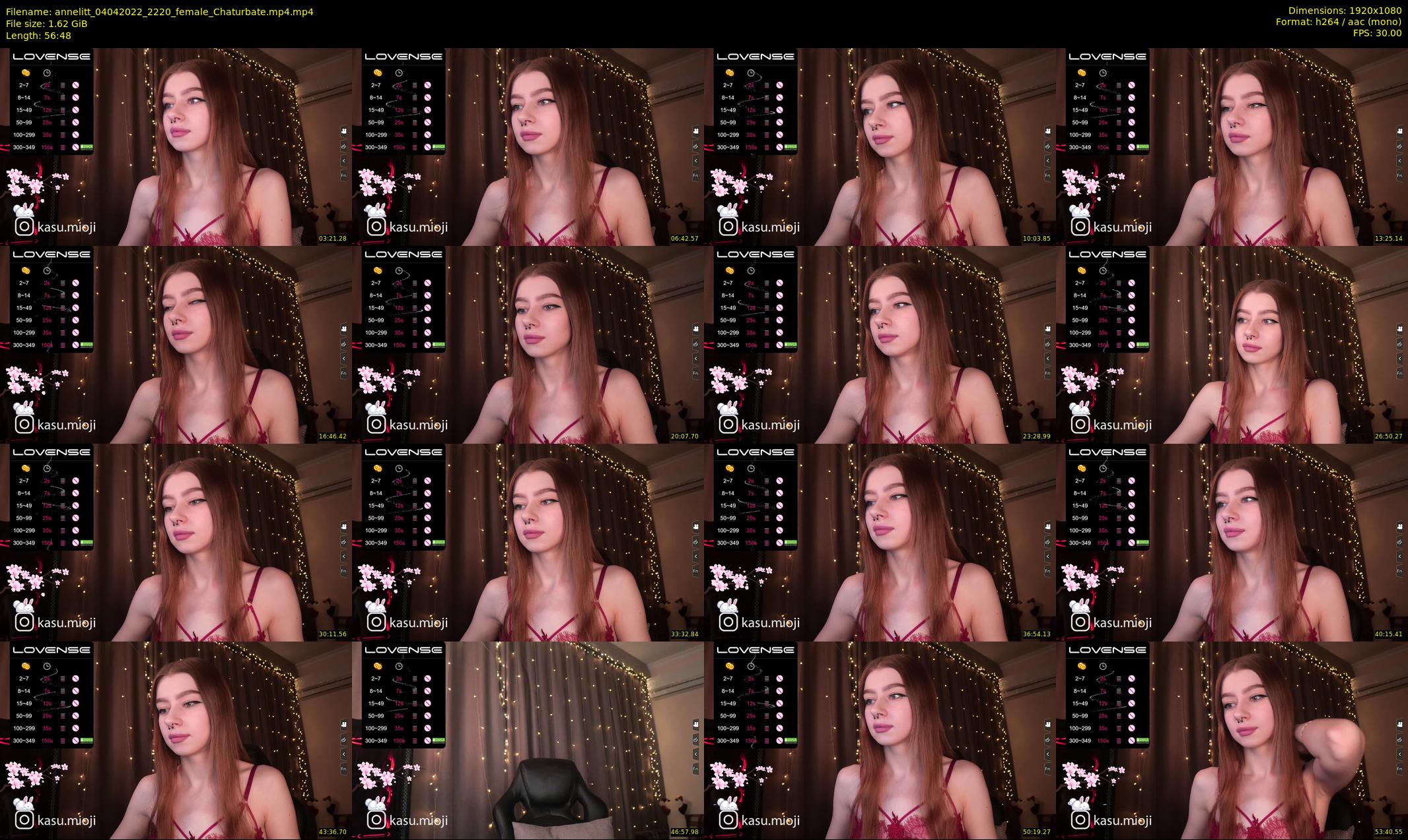 annelitt — 57 minute Chaturbate female cam show recording, 1080p, Apr 4, 2022