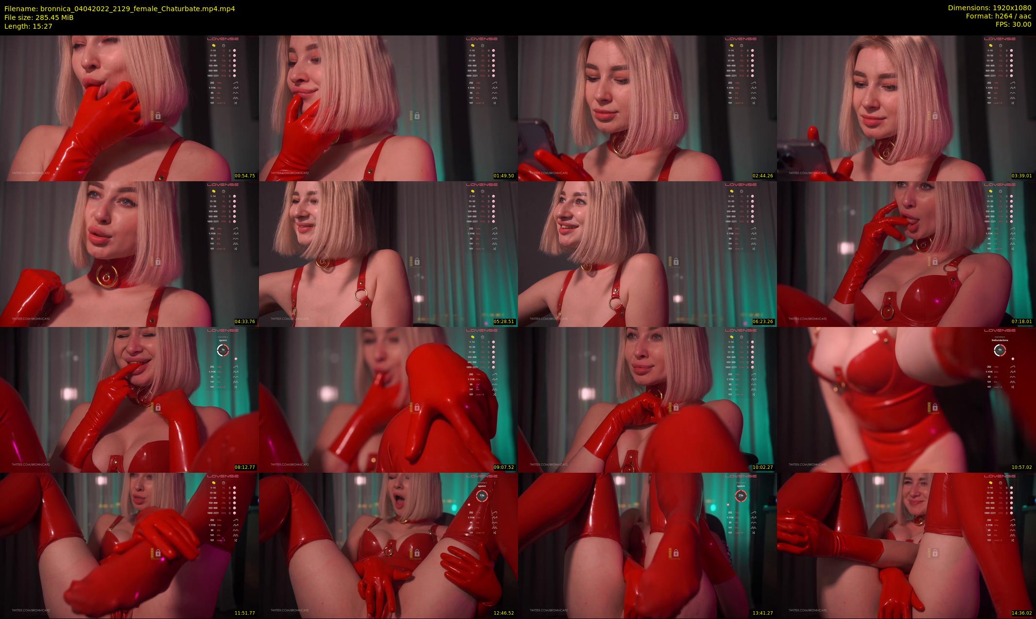 bronnica — 16 minute Chaturbate female cam show recording, 1080p, Apr 4, 2022
