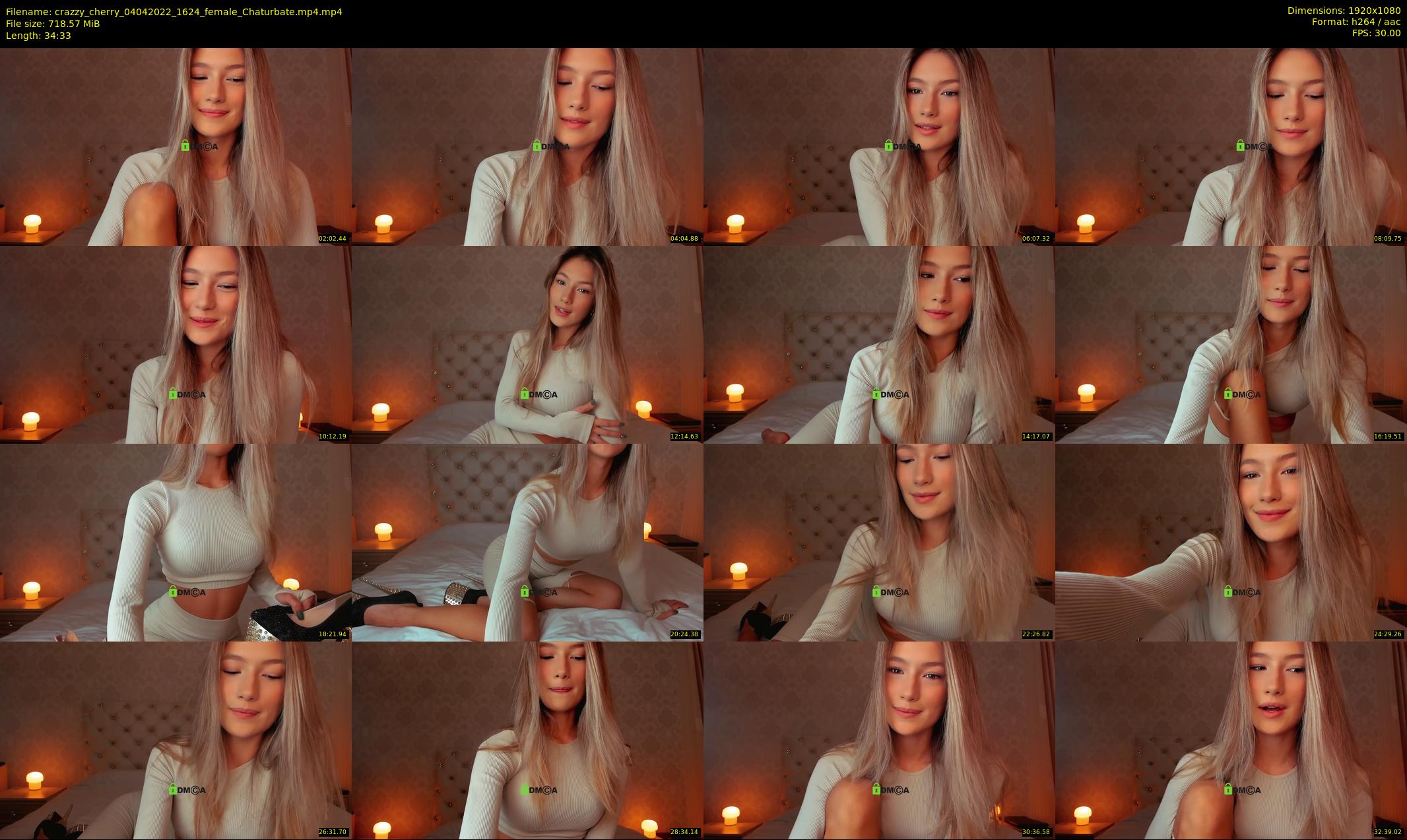 crazzy_cherry — 35 minute Chaturbate female cam show recording, 1080p, Apr 4, 2022