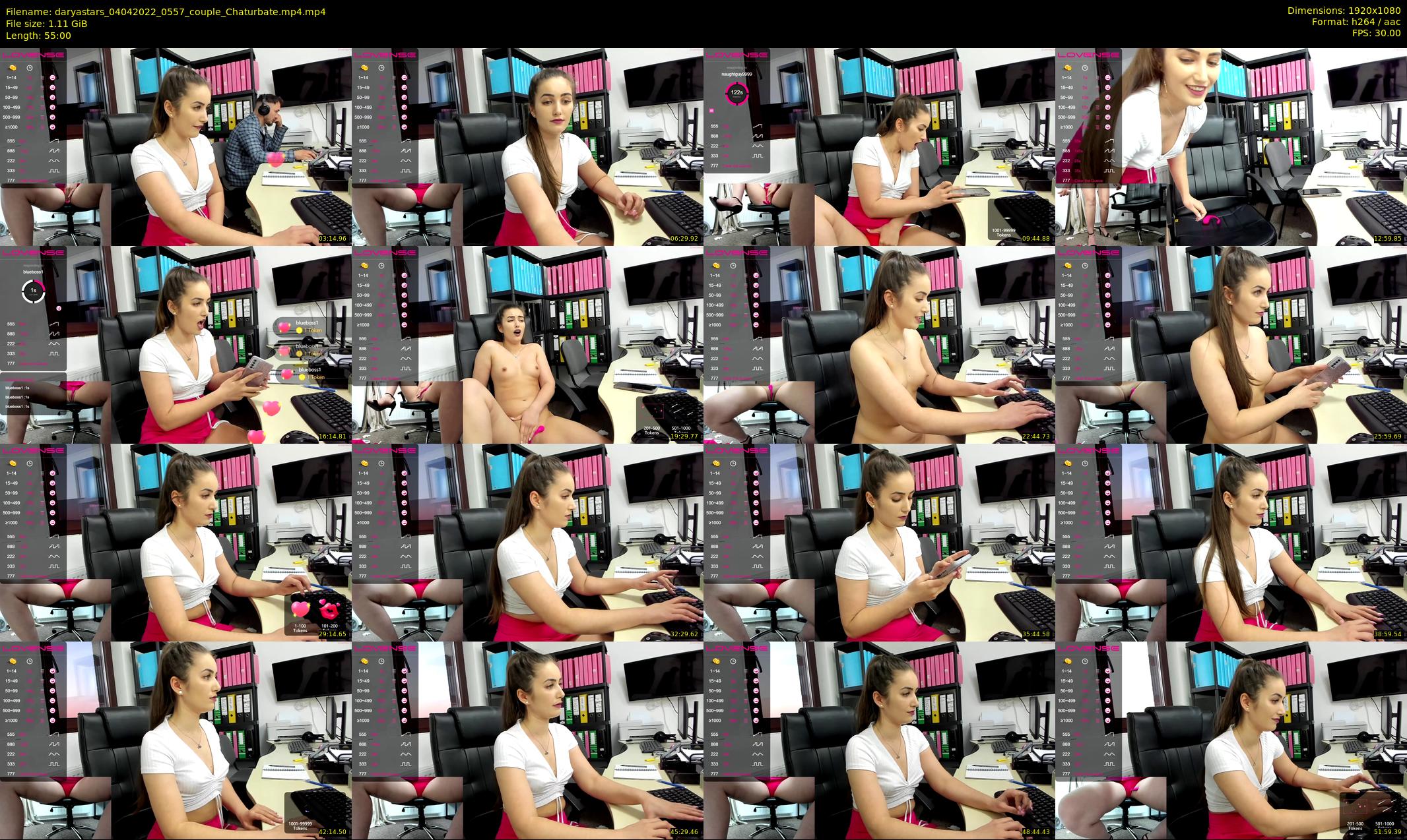 daryastars — 55 minute Chaturbate couple cam show recording, 1080p, Apr 4, 2022