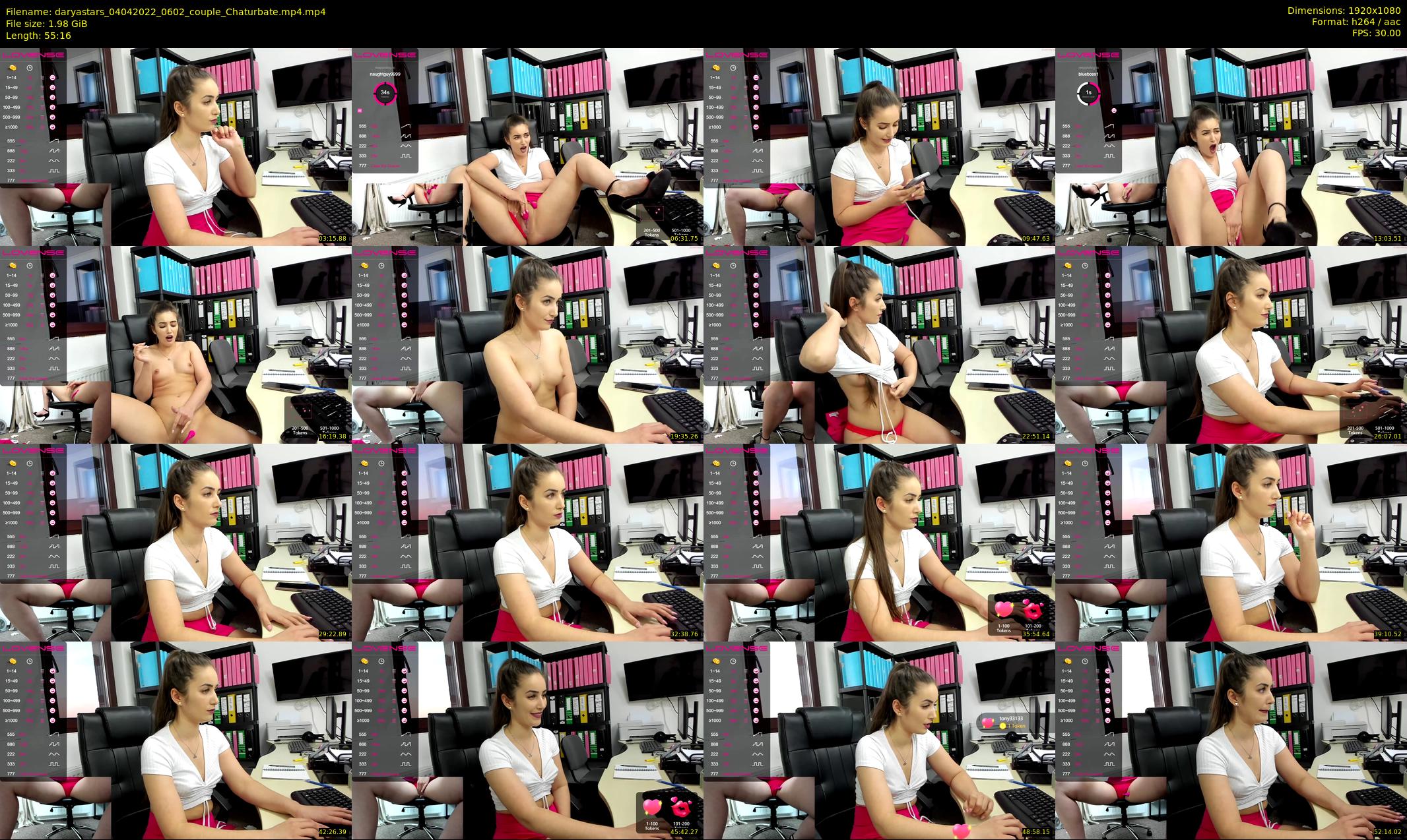 daryastars — 56 minute Chaturbate couple cam show recording, 1080p, Apr 4, 2022