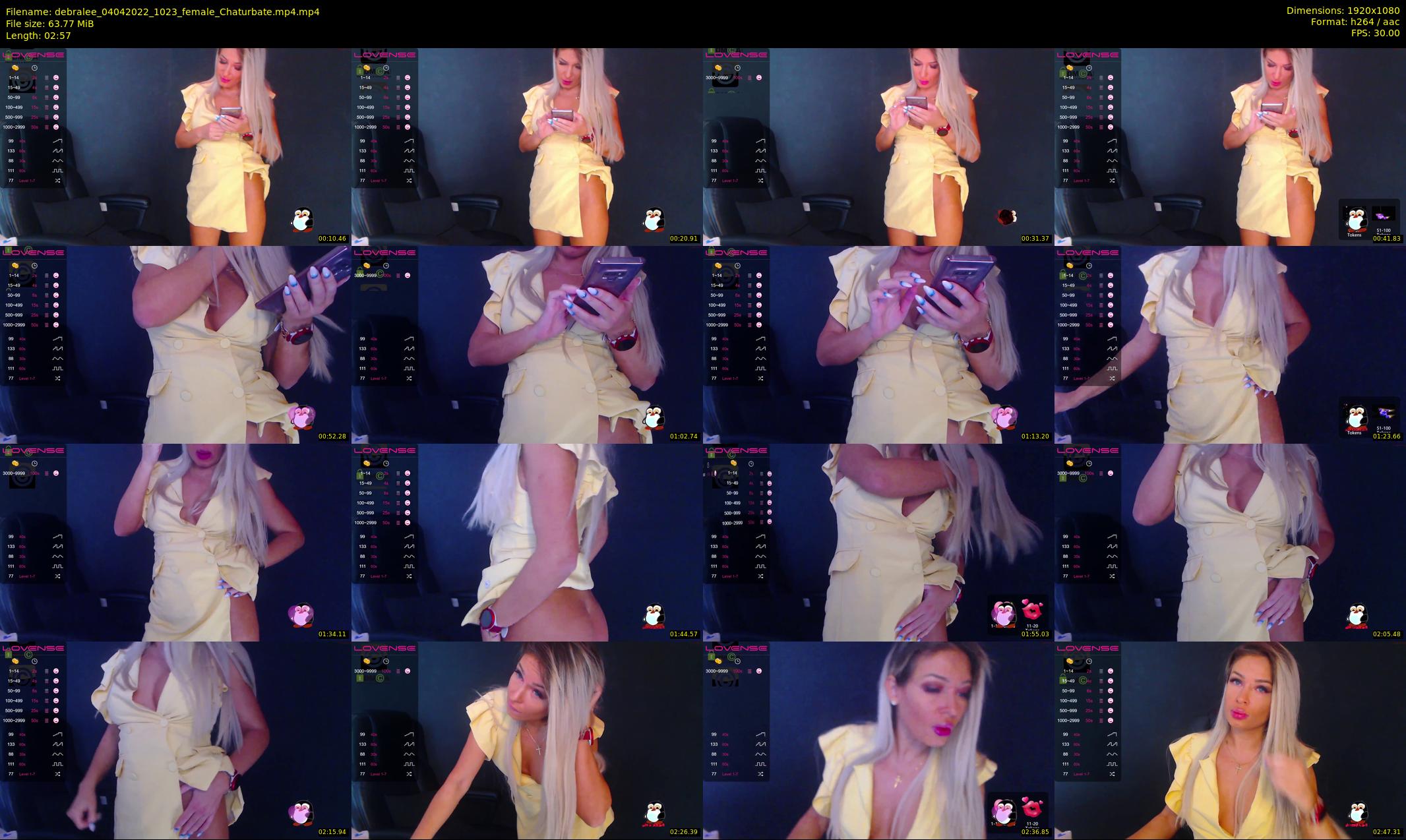 debralee — 3 minute Chaturbate female cam show recording, 1080p, Apr 4, 2022