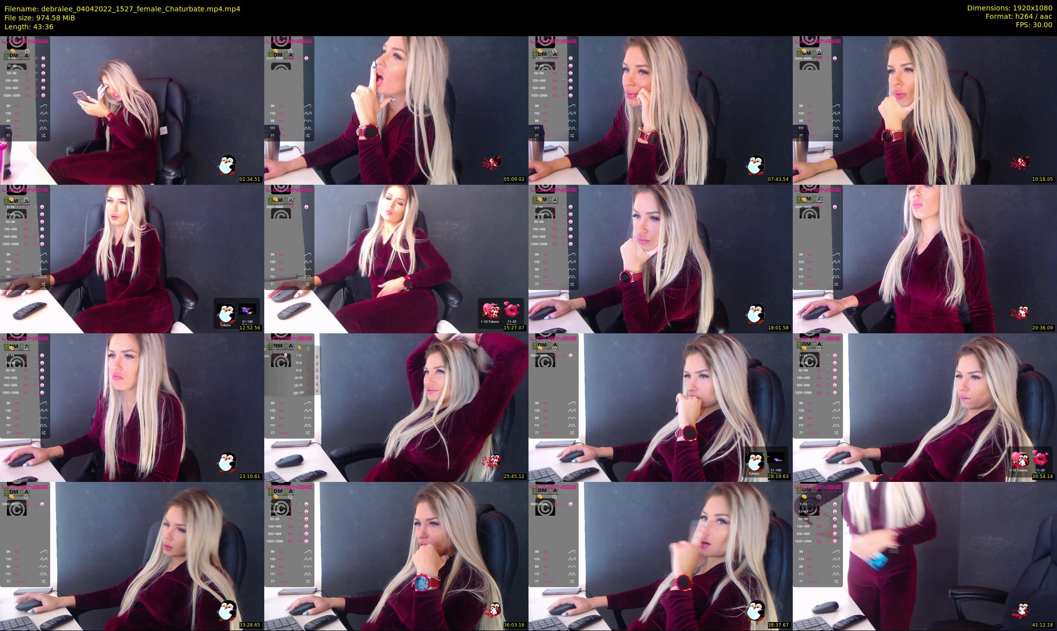 debralee — 44 minute Chaturbate female cam show recording, 1080p, Apr 4, 2022