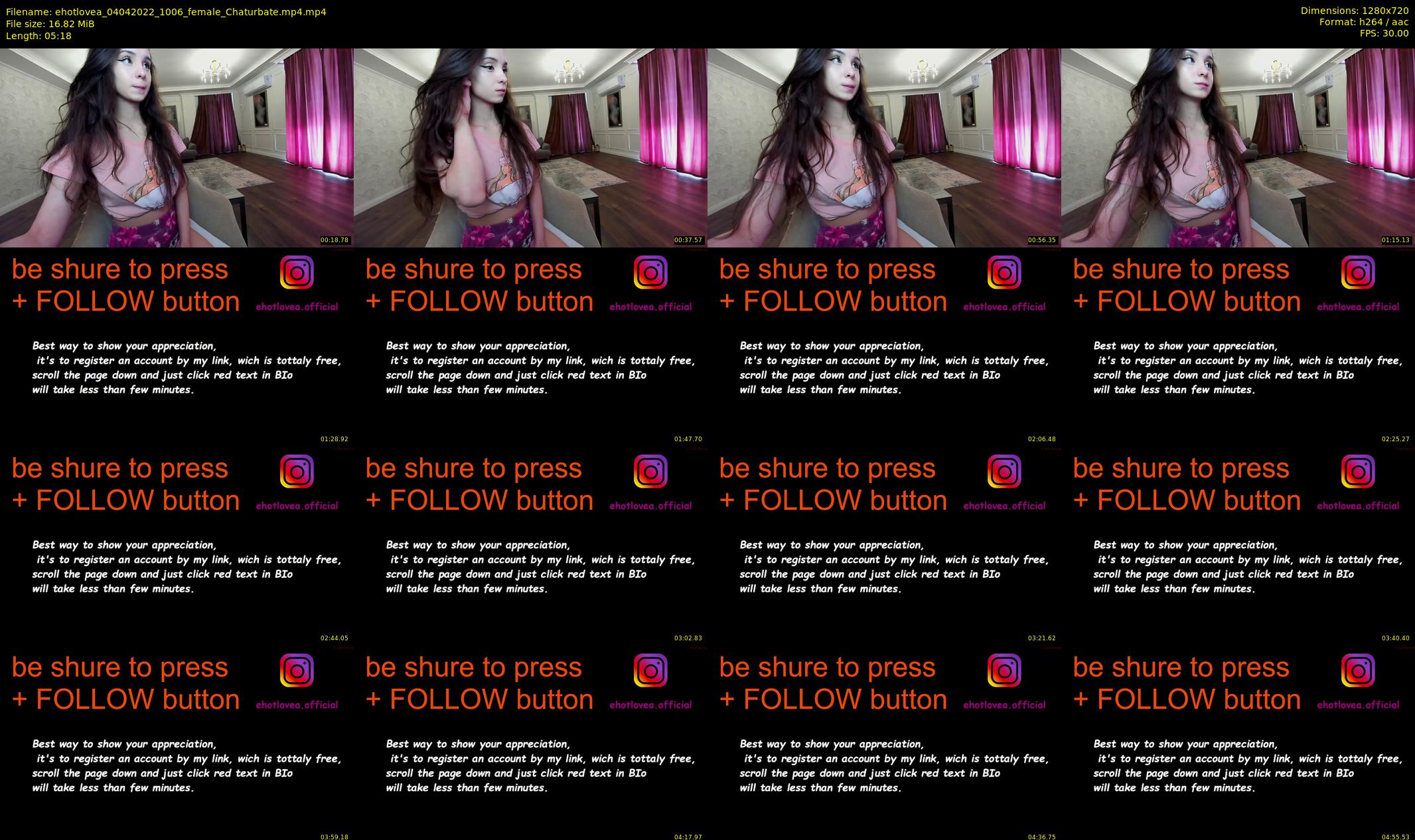 ehotlovea — 6 minute Chaturbate female cam show recording, 720p, Apr 4, 2022
