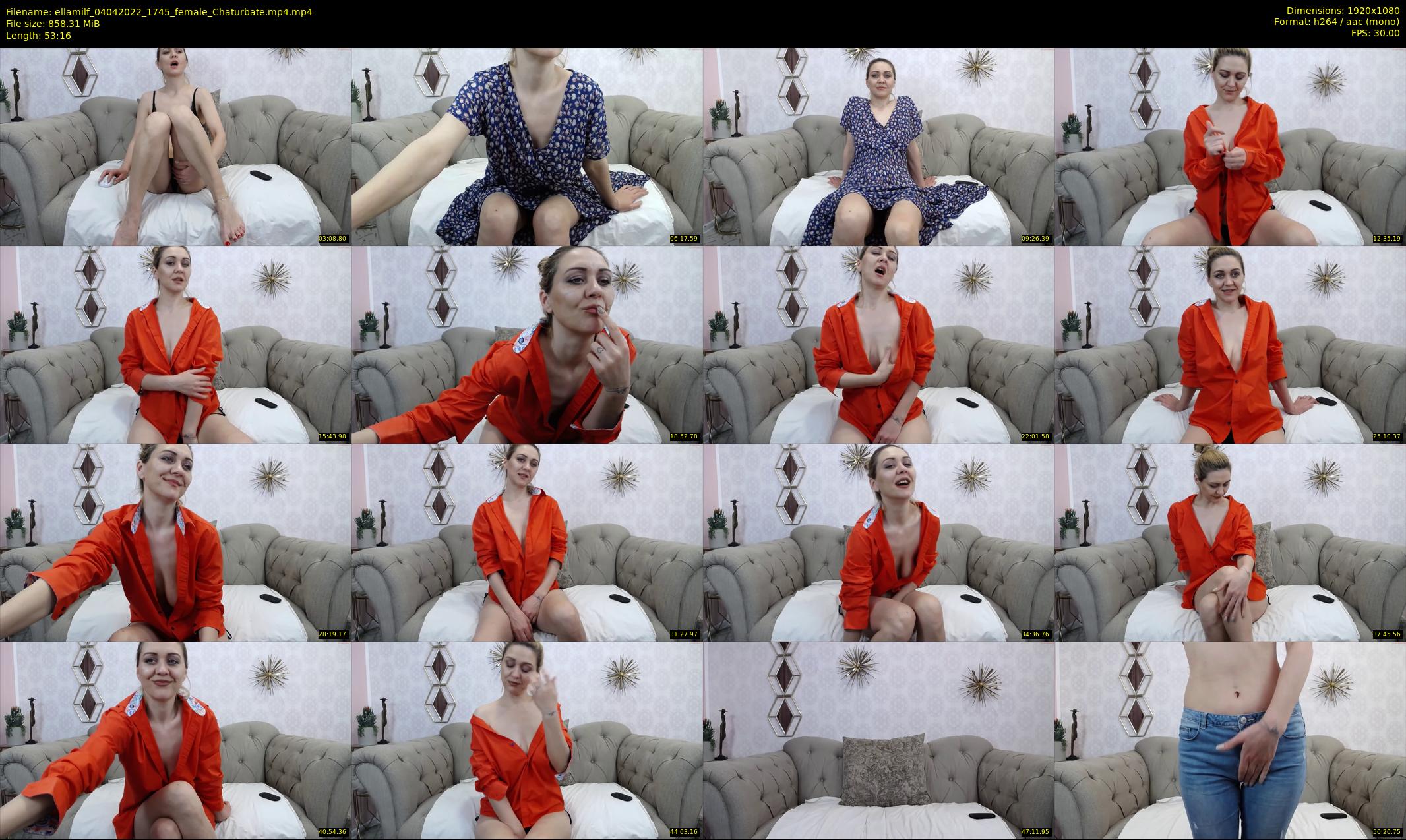 ellamilf — 54 minute Chaturbate female cam show recording, 1080p, Apr 4, 2022