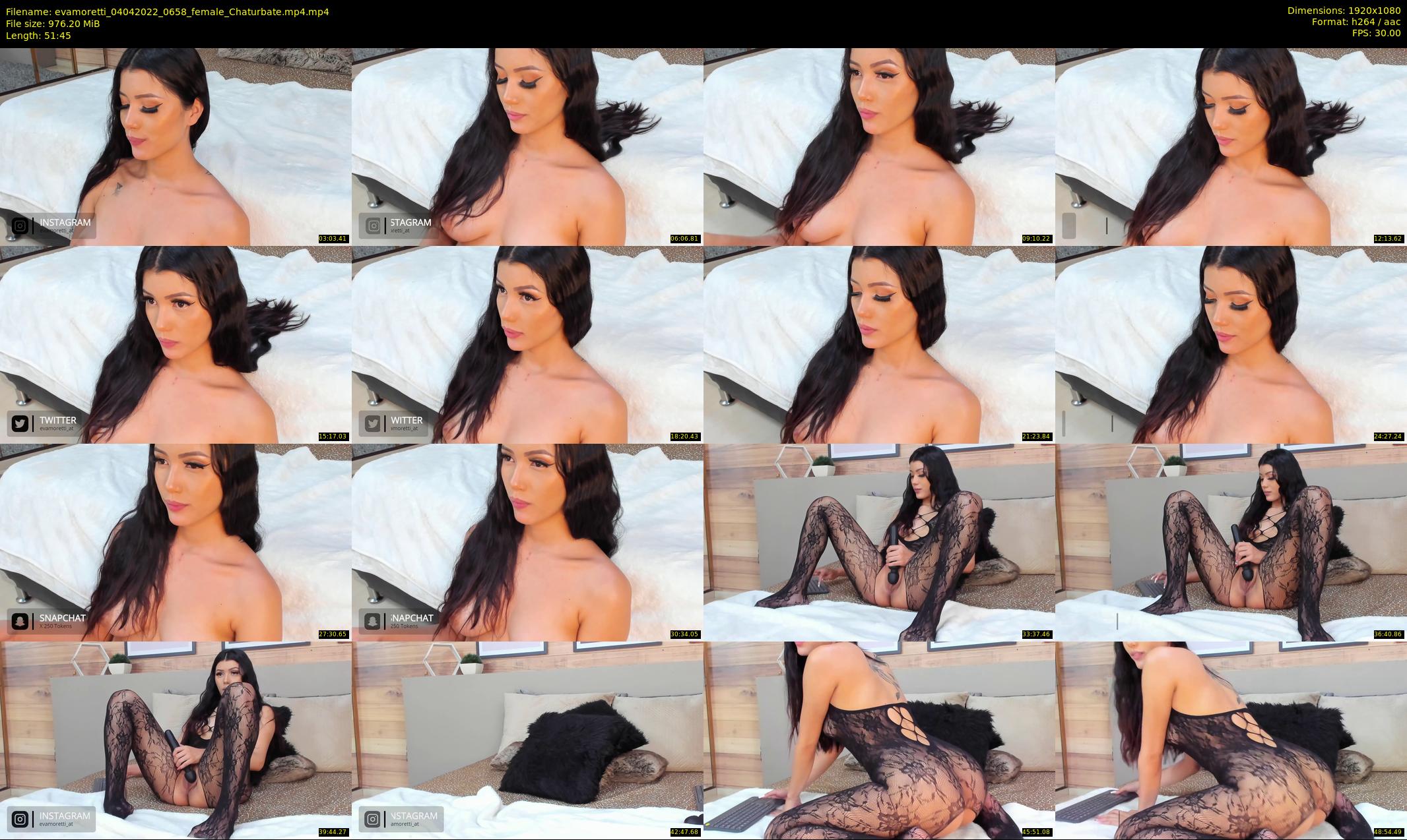 evamoretti — 52 minute Chaturbate female cam show recording, 1080p, Apr 4, 2022