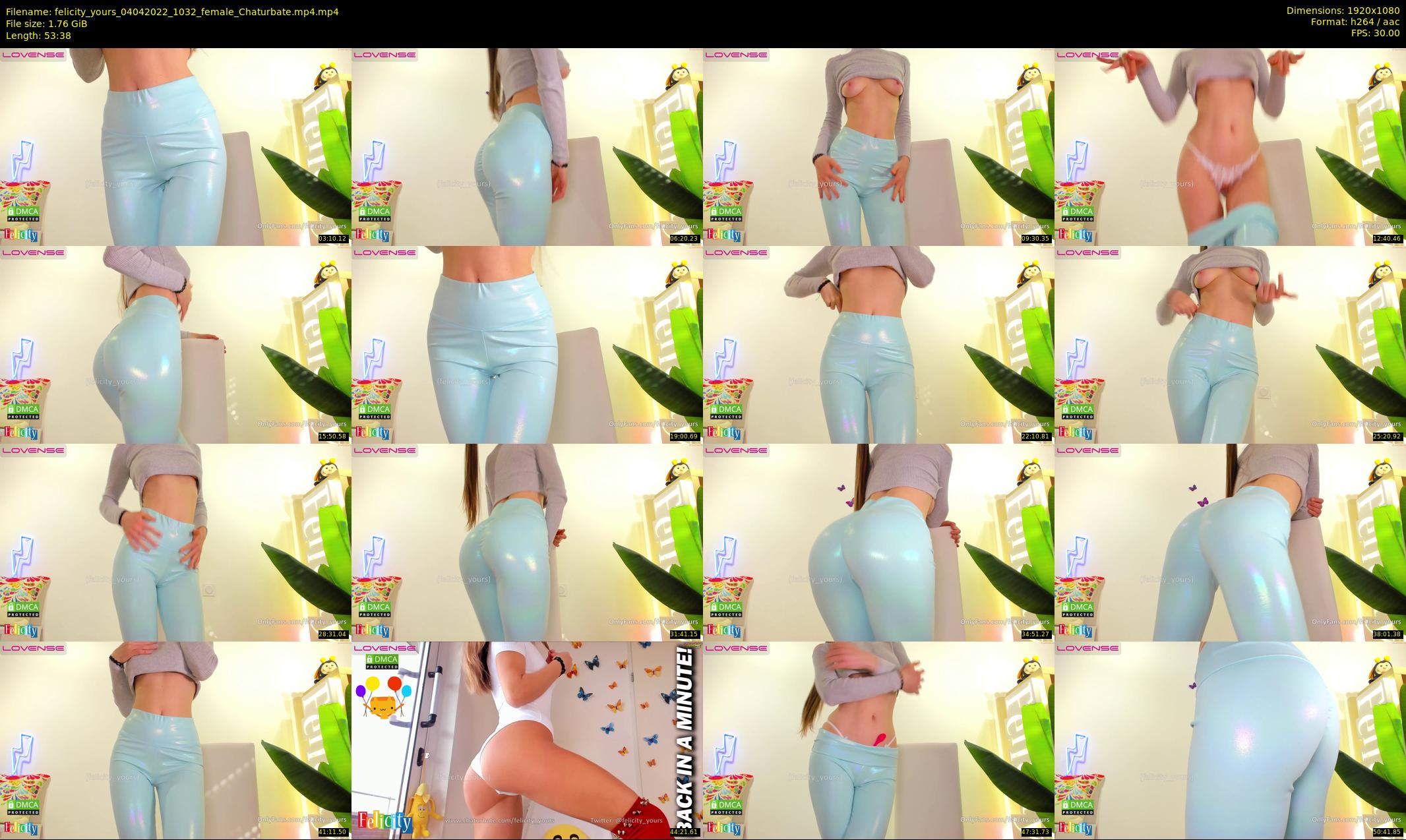 felicity_yours — 54 minute Chaturbate female cam show recording, 1080p, Apr 4, 2022