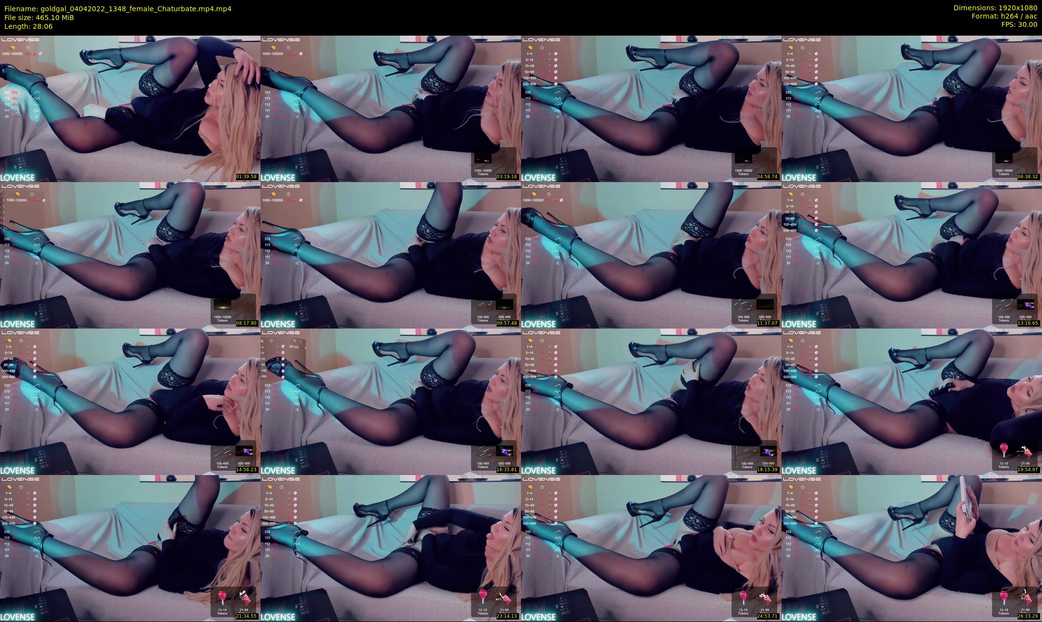 goldgal — 29 minute Chaturbate female cam show recording, 1080p, Apr 4, 2022