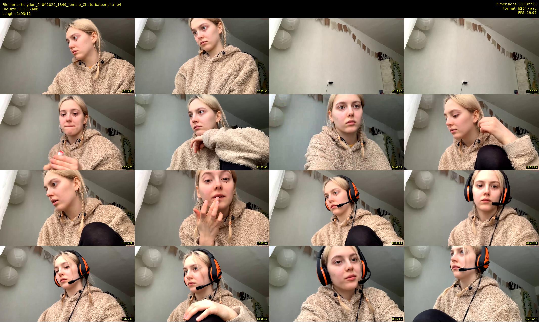 holydori — 64 minute Chaturbate female cam show recording, 720p, Apr 4, 2022