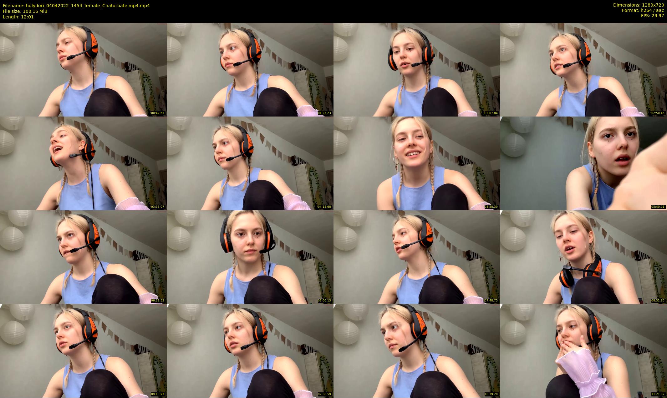 holydori — 13 minute Chaturbate female cam show recording, 720p, Apr 4, 2022