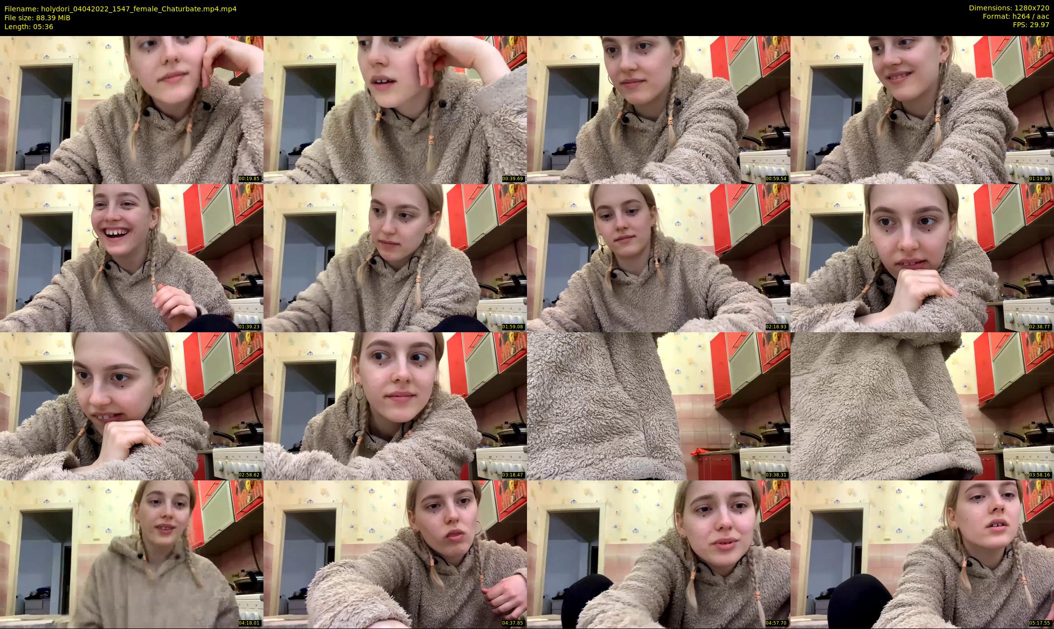 holydori — 6 minute Chaturbate female cam show recording, 720p, Apr 4, 2022