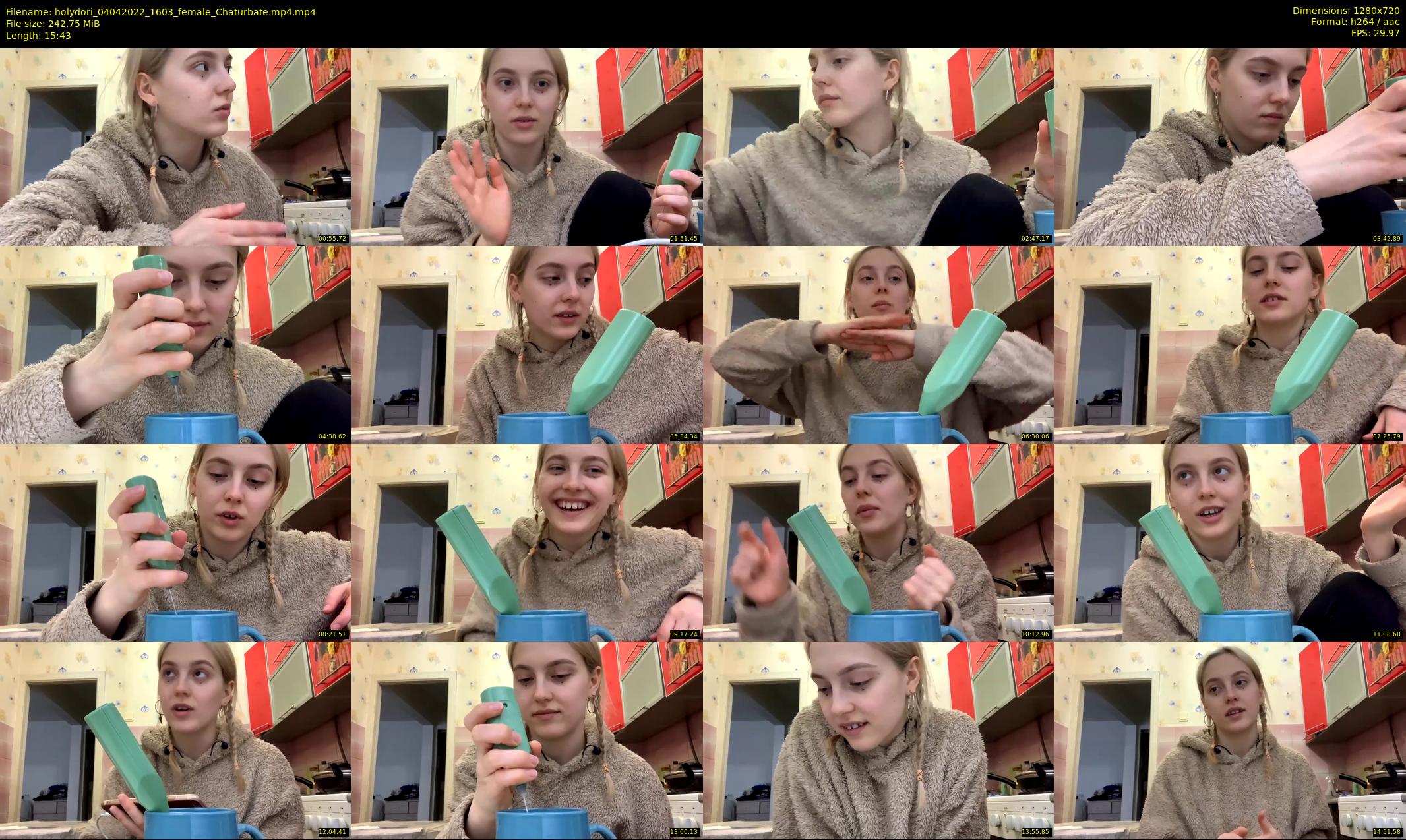 holydori — 16 minute Chaturbate female cam show recording, 720p, Apr 4, 2022