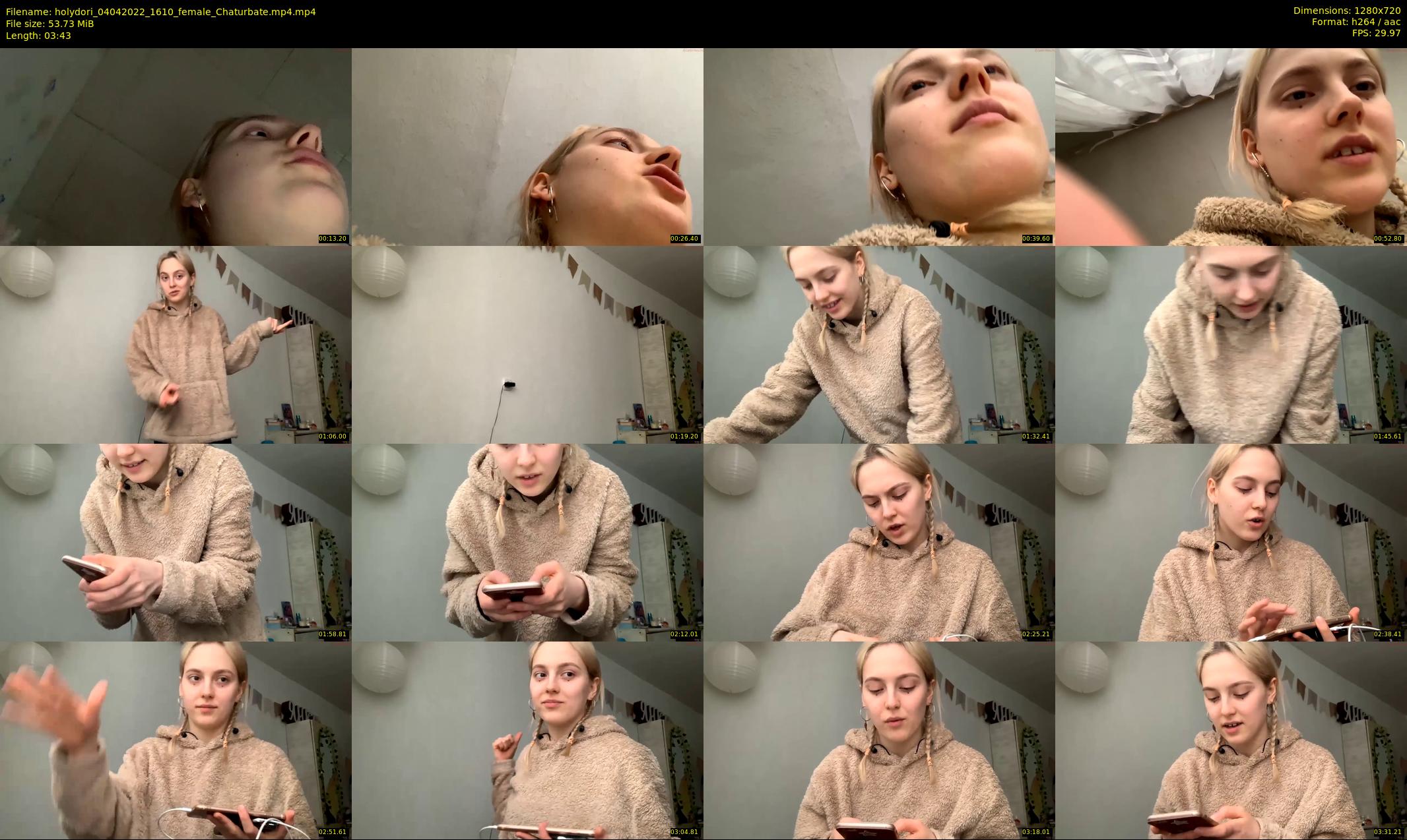 holydori — 4 minute Chaturbate female cam show recording, 720p, Apr 4, 2022