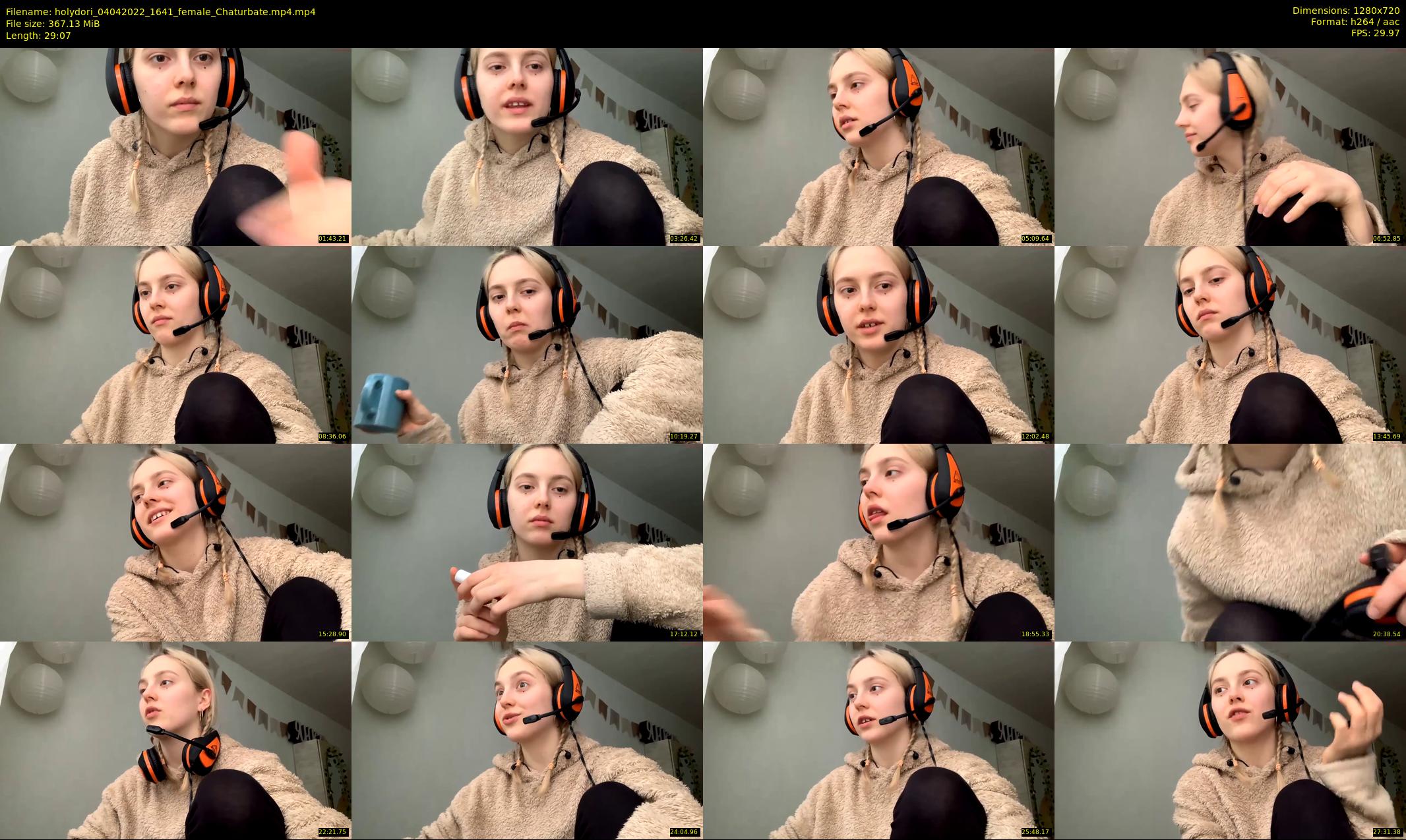 holydori — 30 minute Chaturbate female cam show recording, 720p, Apr 4, 2022