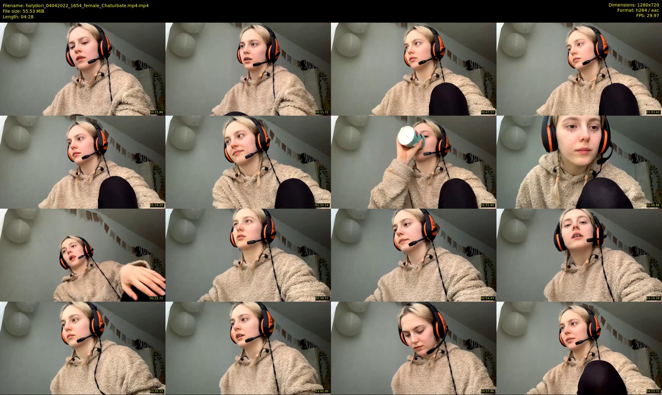 holydori — 5 minute Chaturbate female cam show recording, 720p, Apr 4, 2022