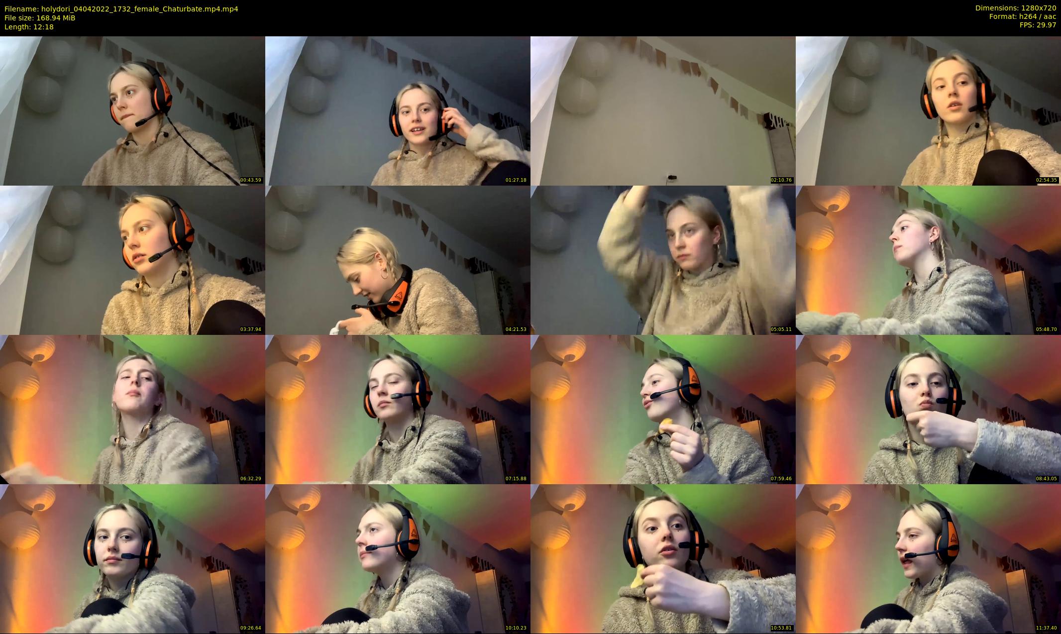 holydori — 13 minute Chaturbate female cam show recording, 720p, Apr 4, 2022