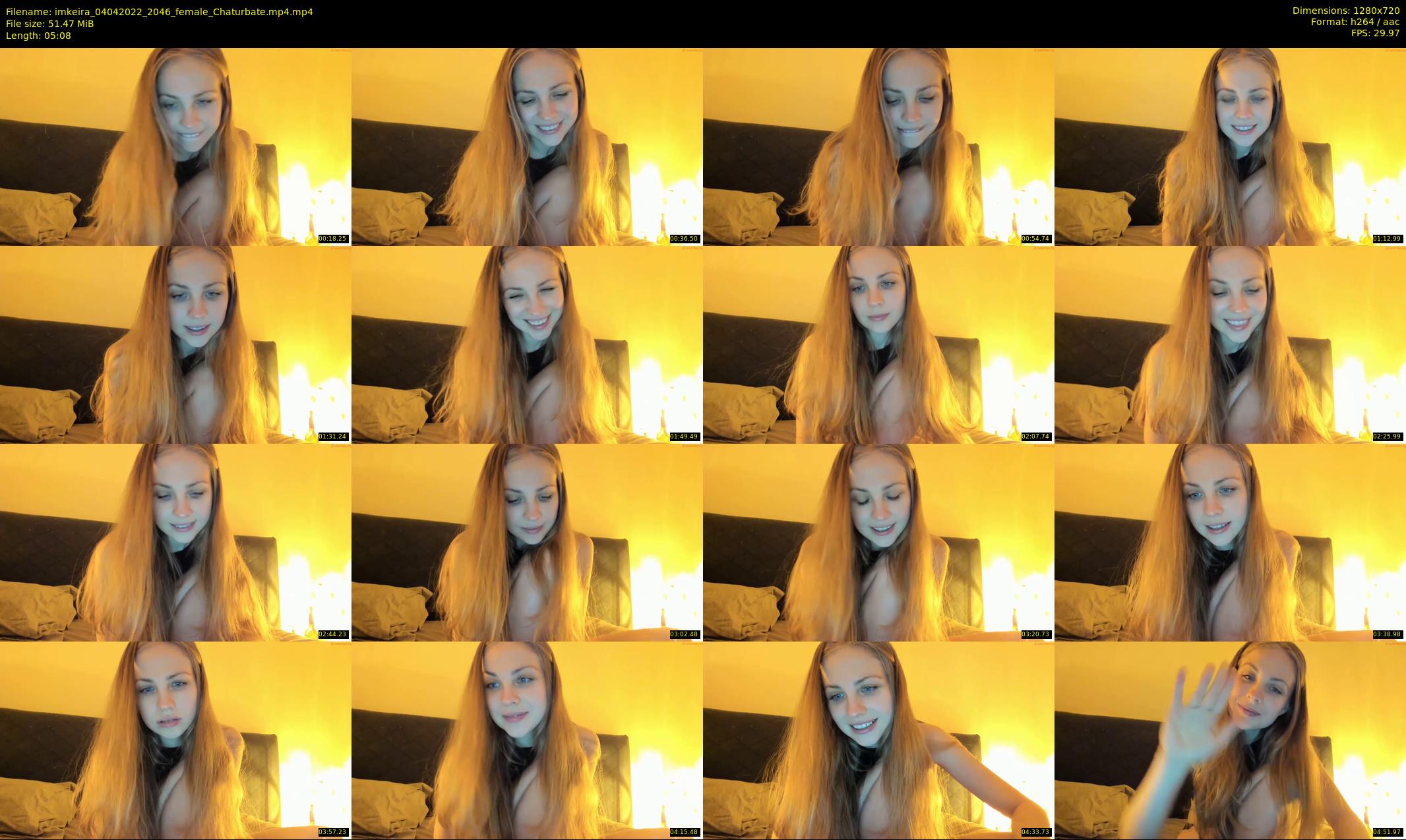 imkeira — 6 minute Chaturbate female cam show recording, 720p, Apr 4, 2022