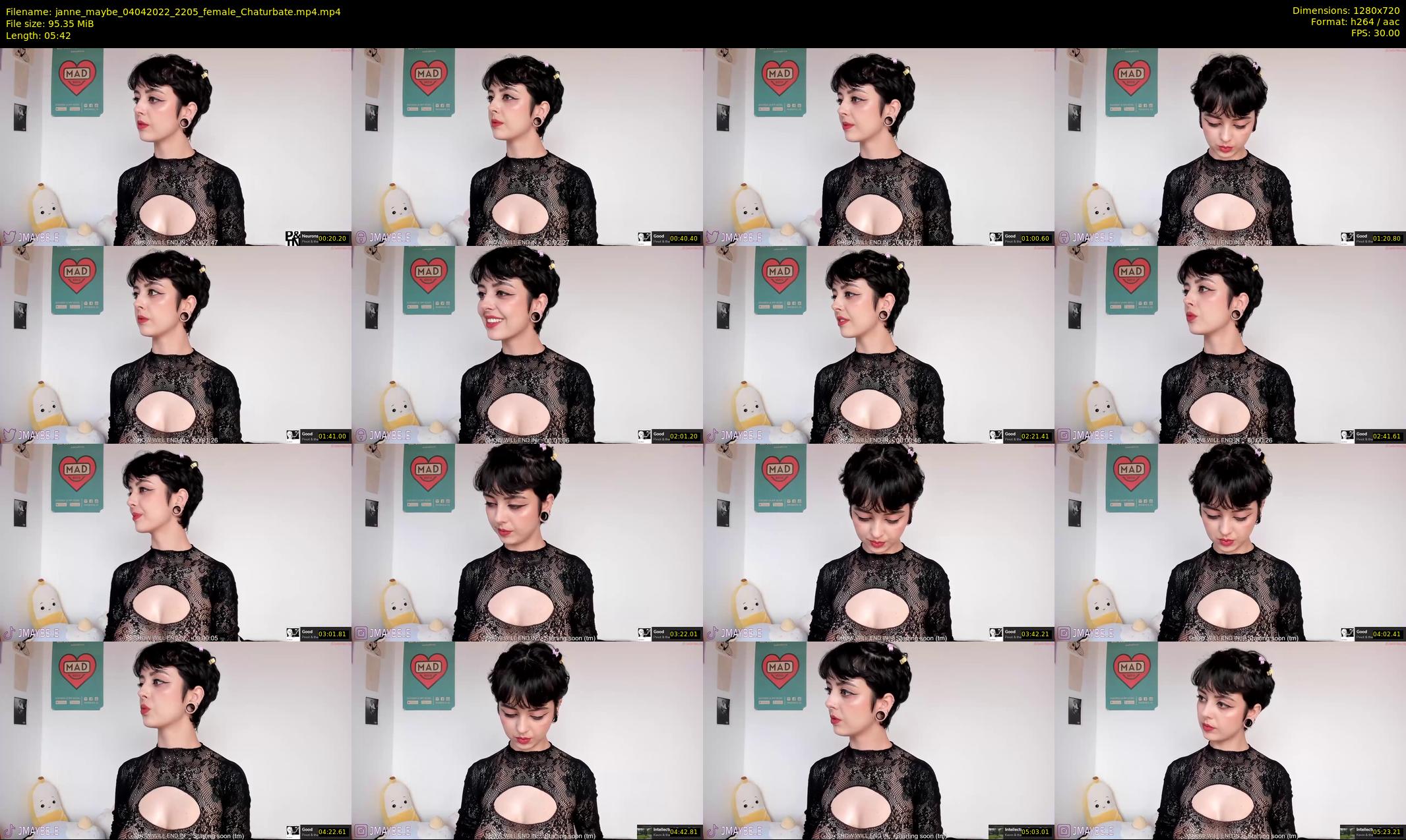 janne_maybe — 6 minute Chaturbate female cam show recording, 720p, Apr 4, 2022