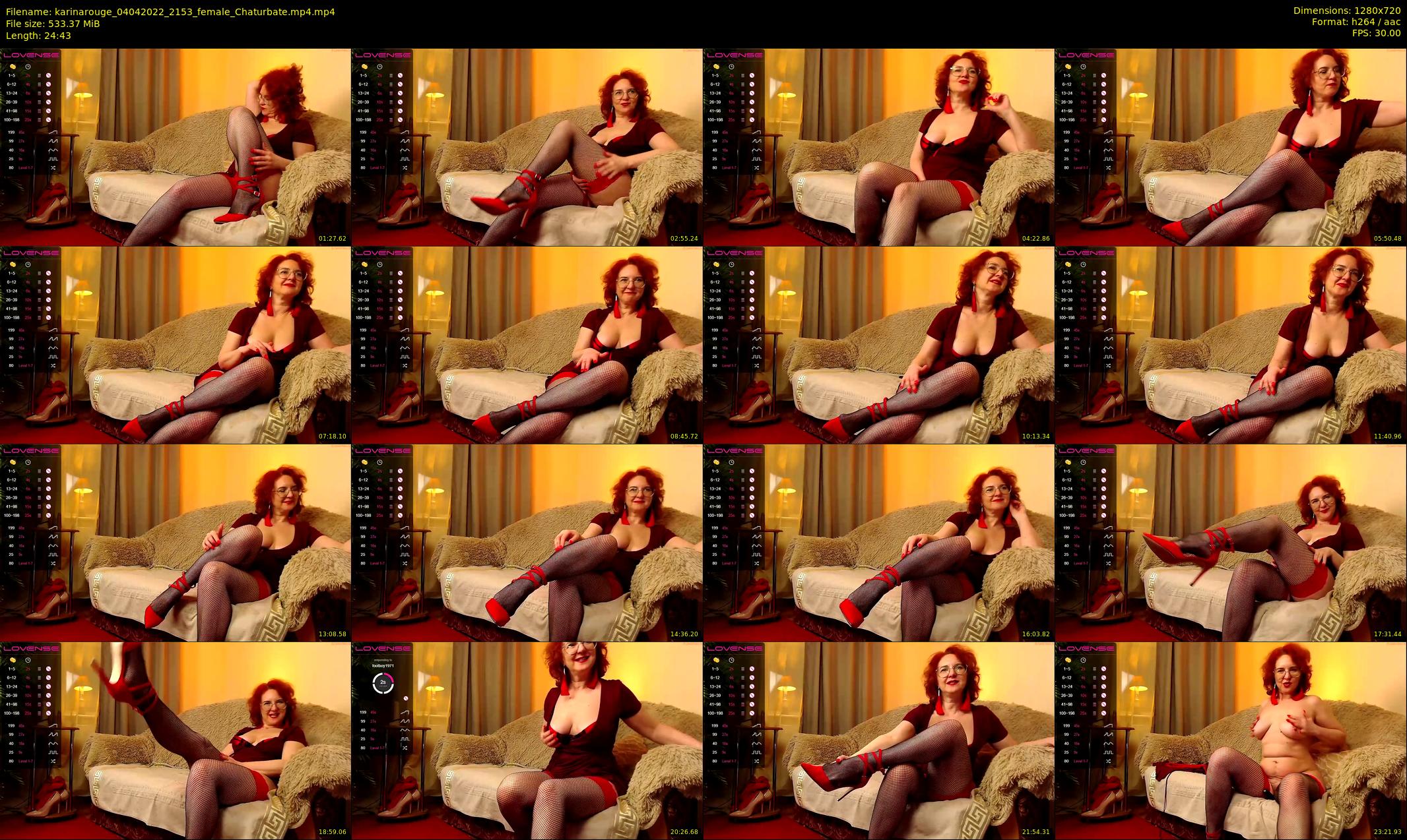 karinarouge — 25 minute Chaturbate female cam show recording, 720p, Apr 4, 2022