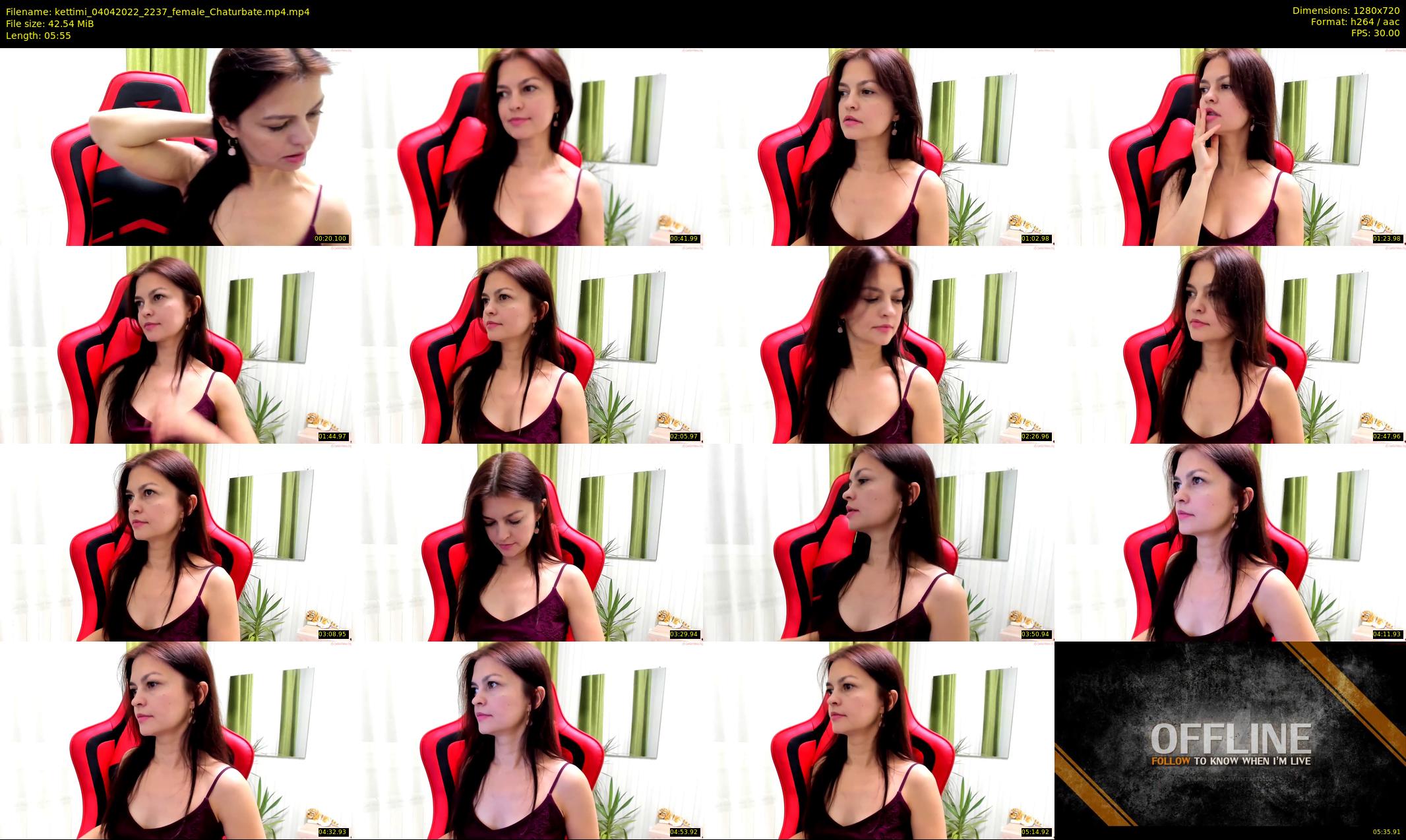 kettimi — 6 minute Chaturbate female cam show recording, 720p, Apr 4, 2022