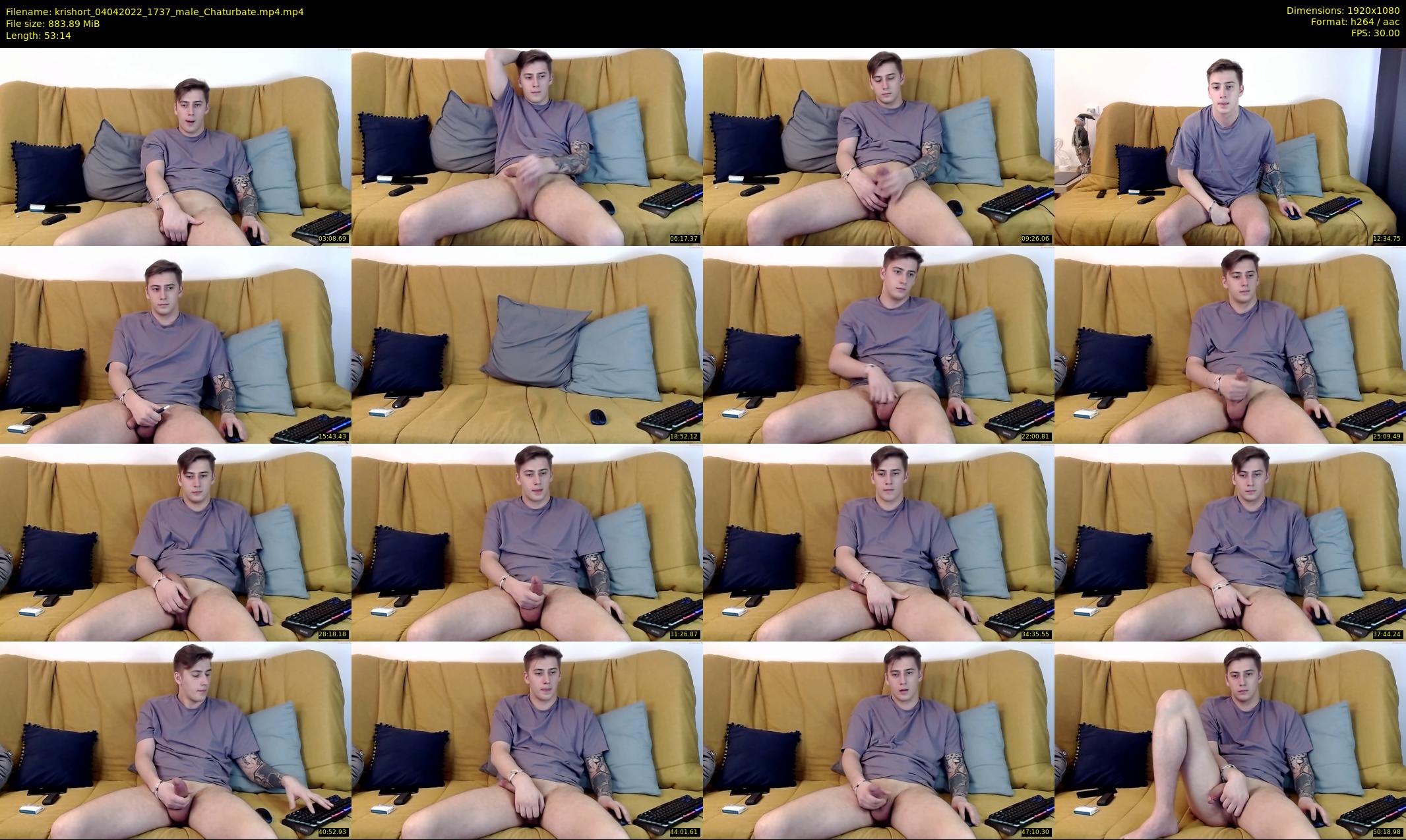 krishort — 54 minute Chaturbate male cam show recording, 1080p, Apr 4, 2022