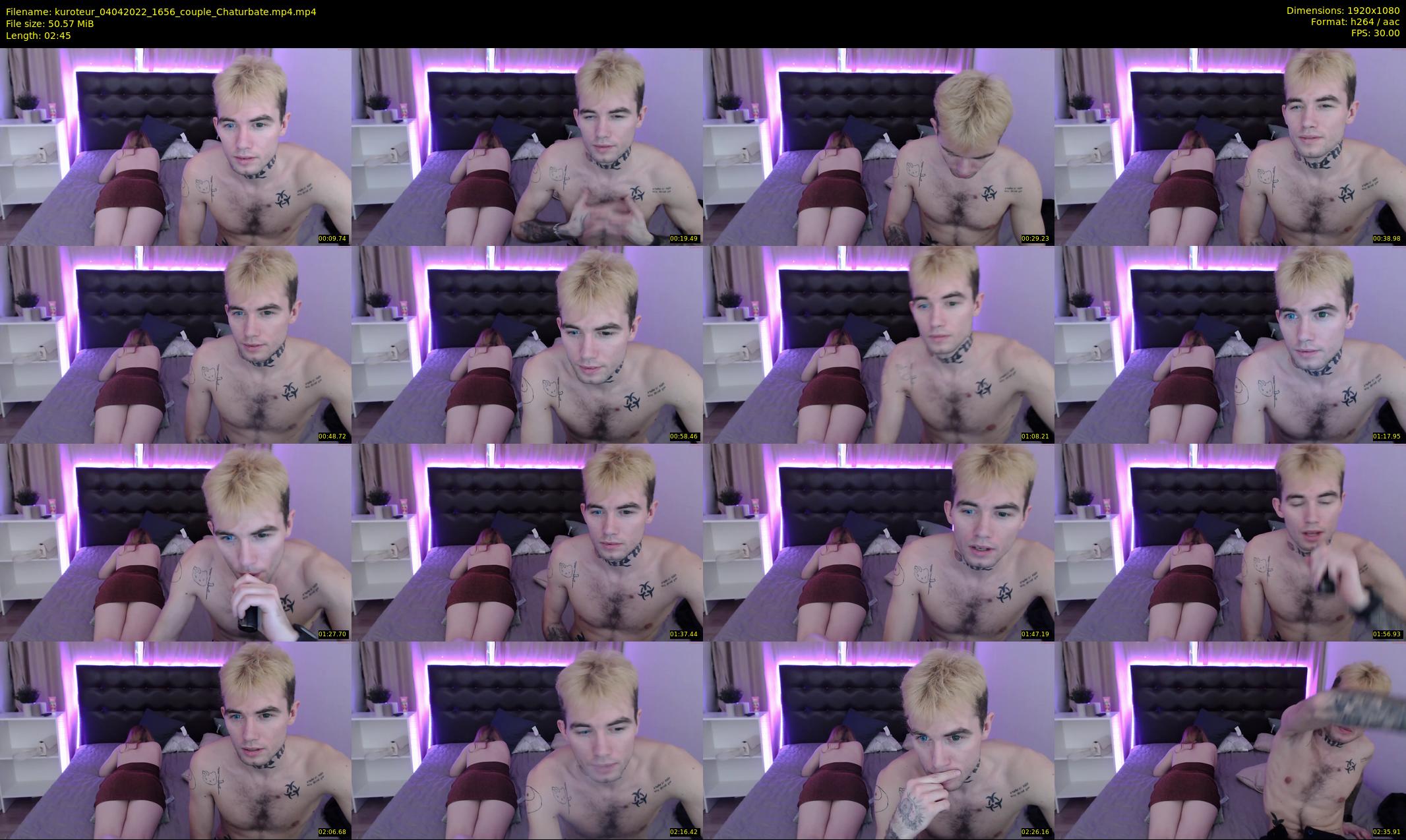 kuroteur — 3 minute Chaturbate couple cam show recording, 1080p, Apr 4, 2022
