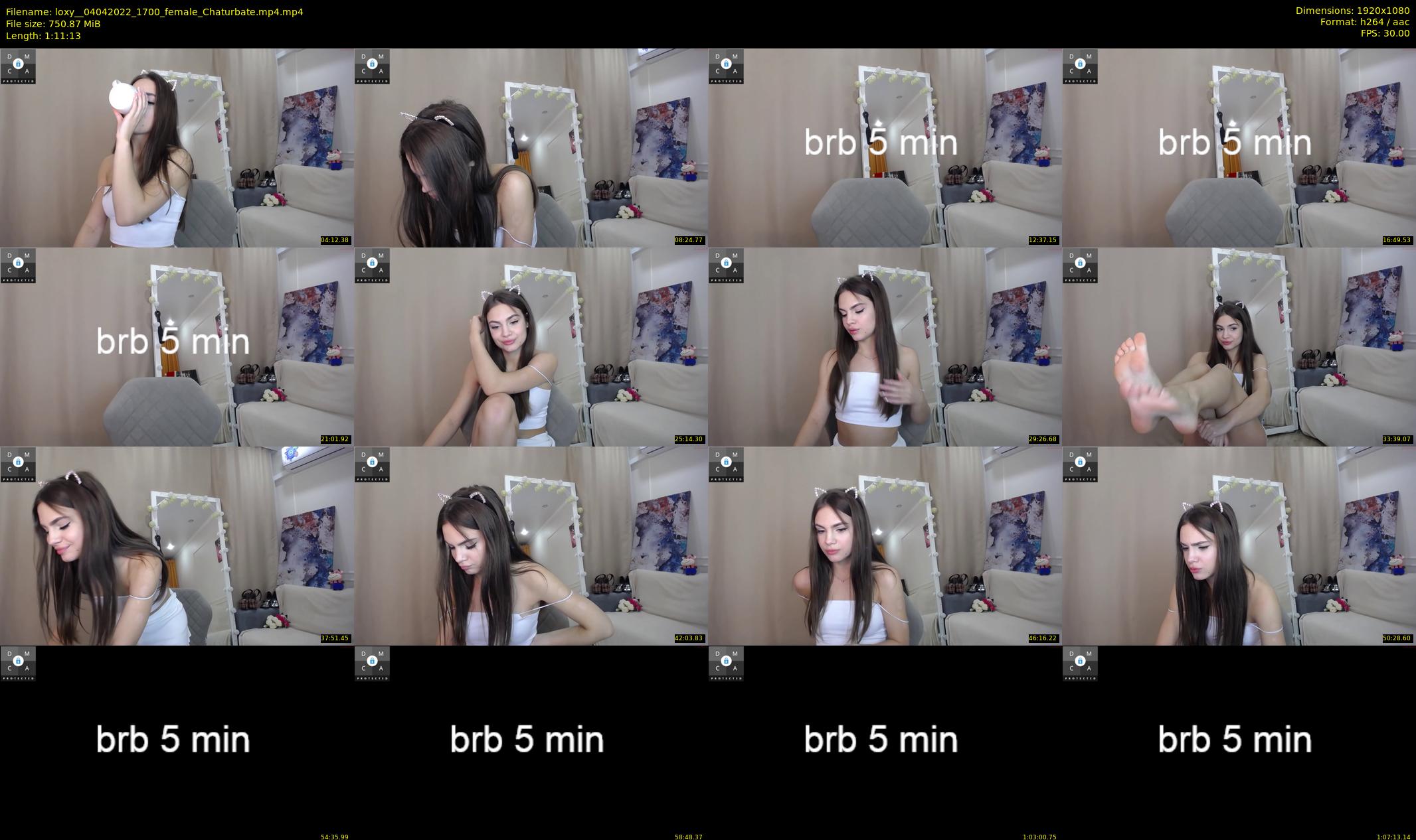 loxy_ — 72 minute Chaturbate female cam show recording, 1080p, Apr 4, 2022