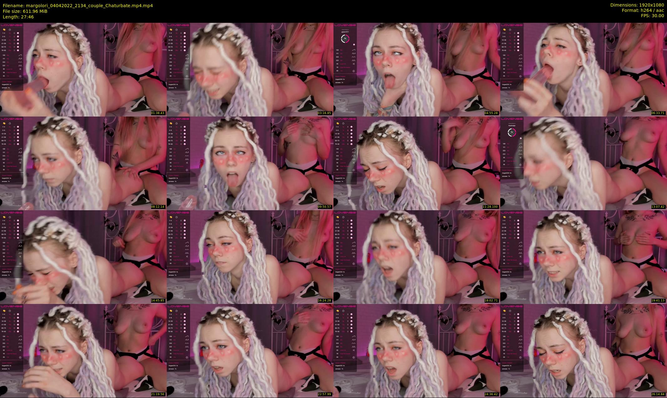 margolori — 28 minute Chaturbate couple cam show recording, 1080p, Apr 4, 2022