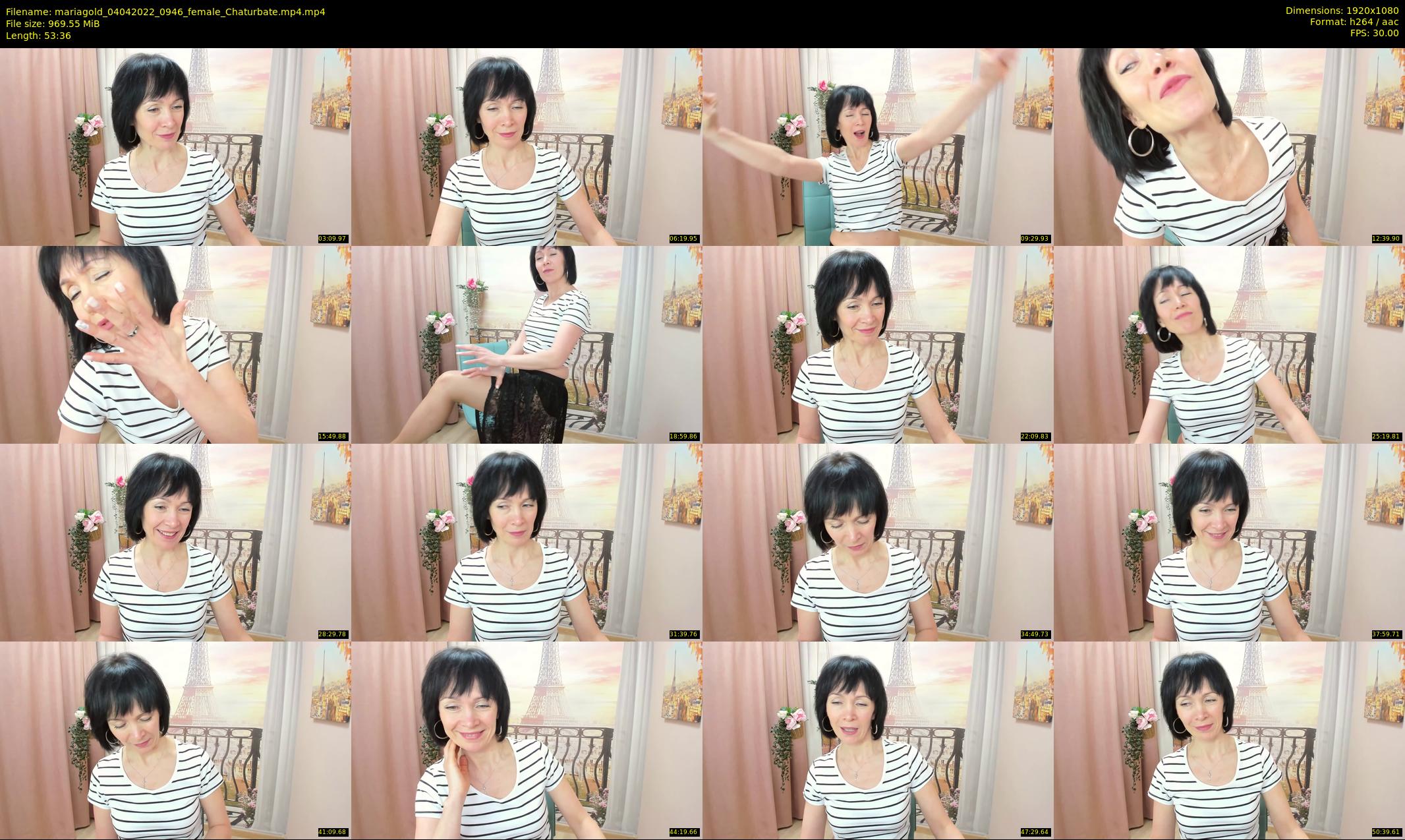 mariagold — 54 minute Chaturbate female cam show recording, 1080p, Apr 4, 2022