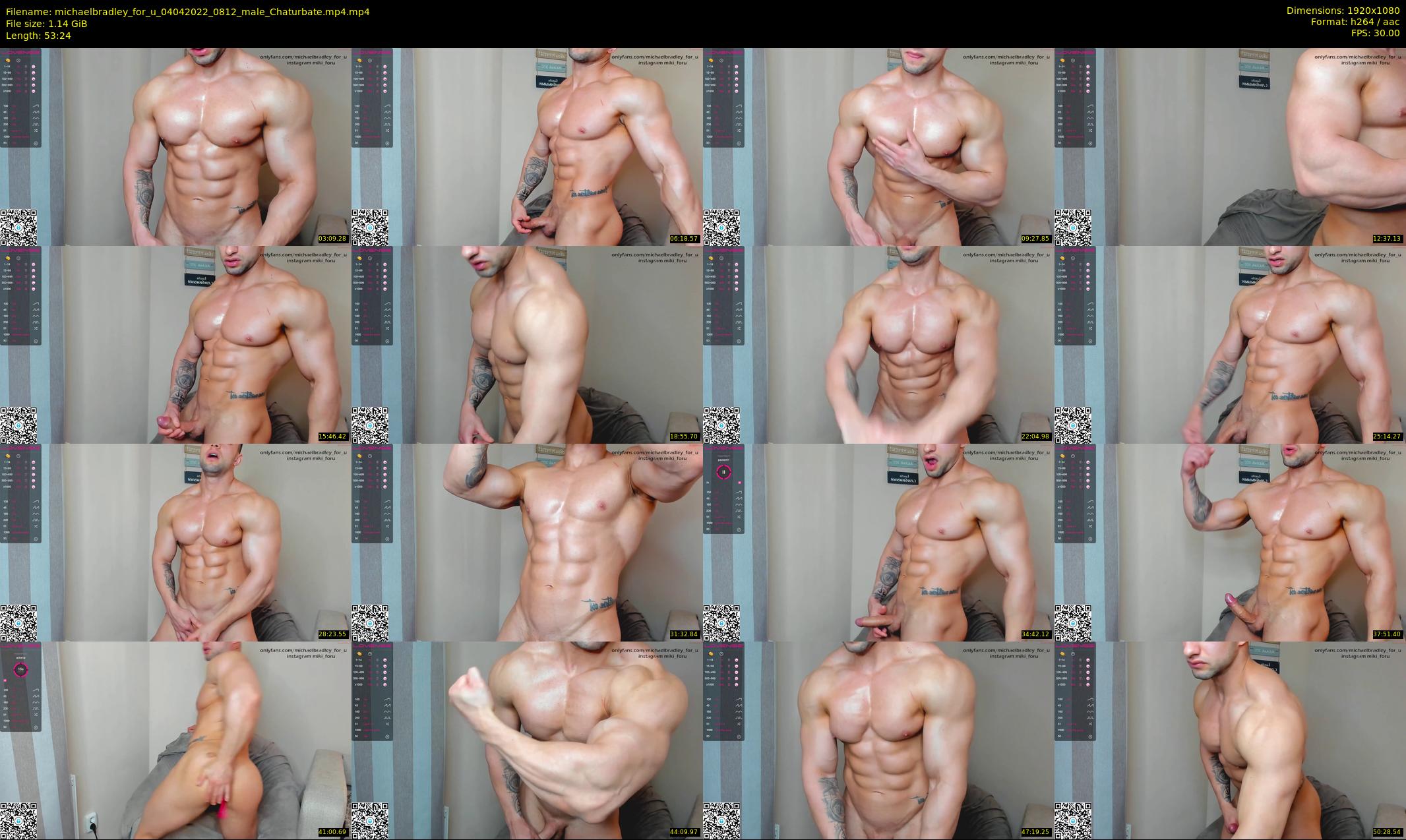 michaelbradley_for_u — 54 minute Chaturbate male cam show recording, 1080p, Apr 4, 2022