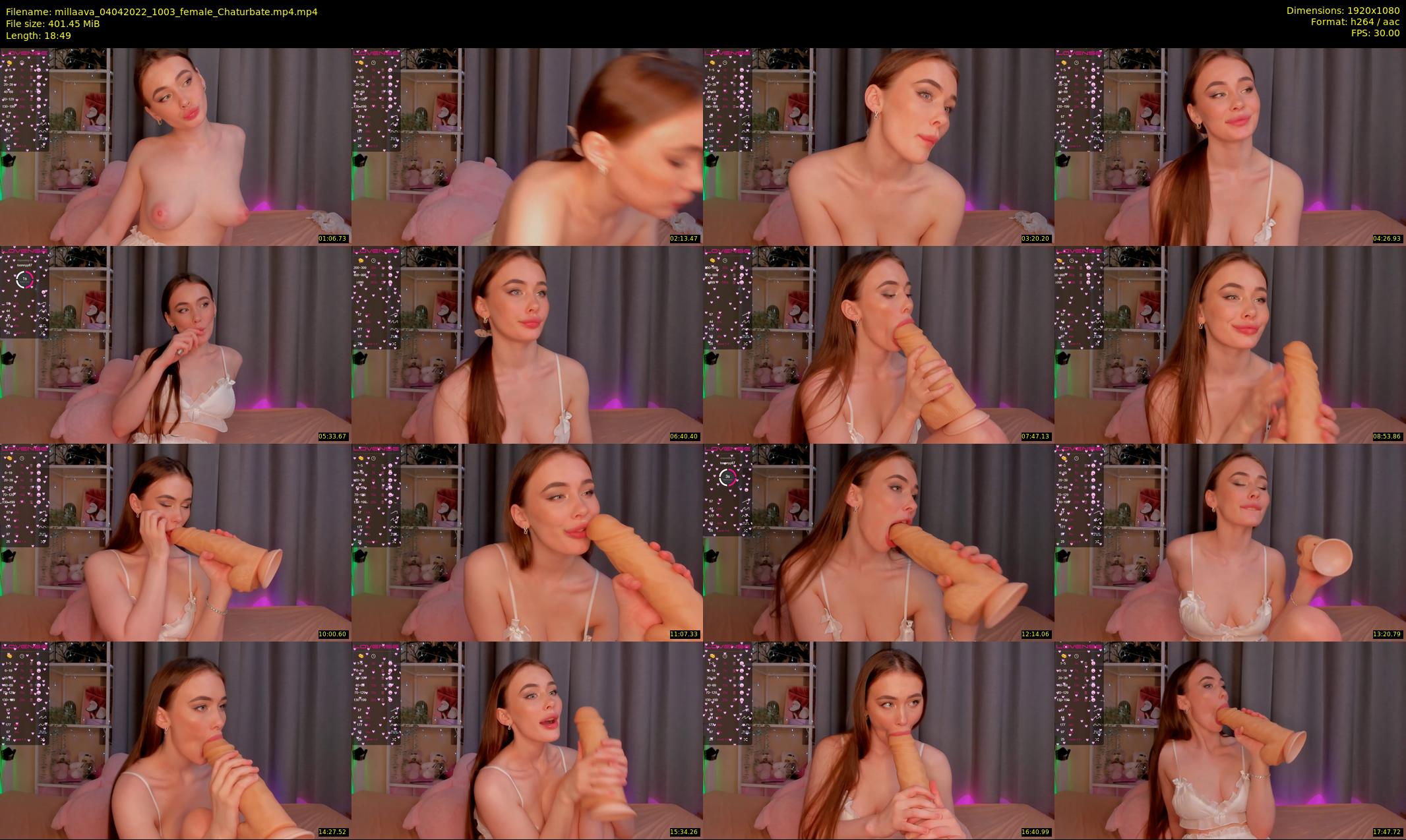 millaava — 19 minute Chaturbate female cam show recording, 1080p, Apr 4, 2022