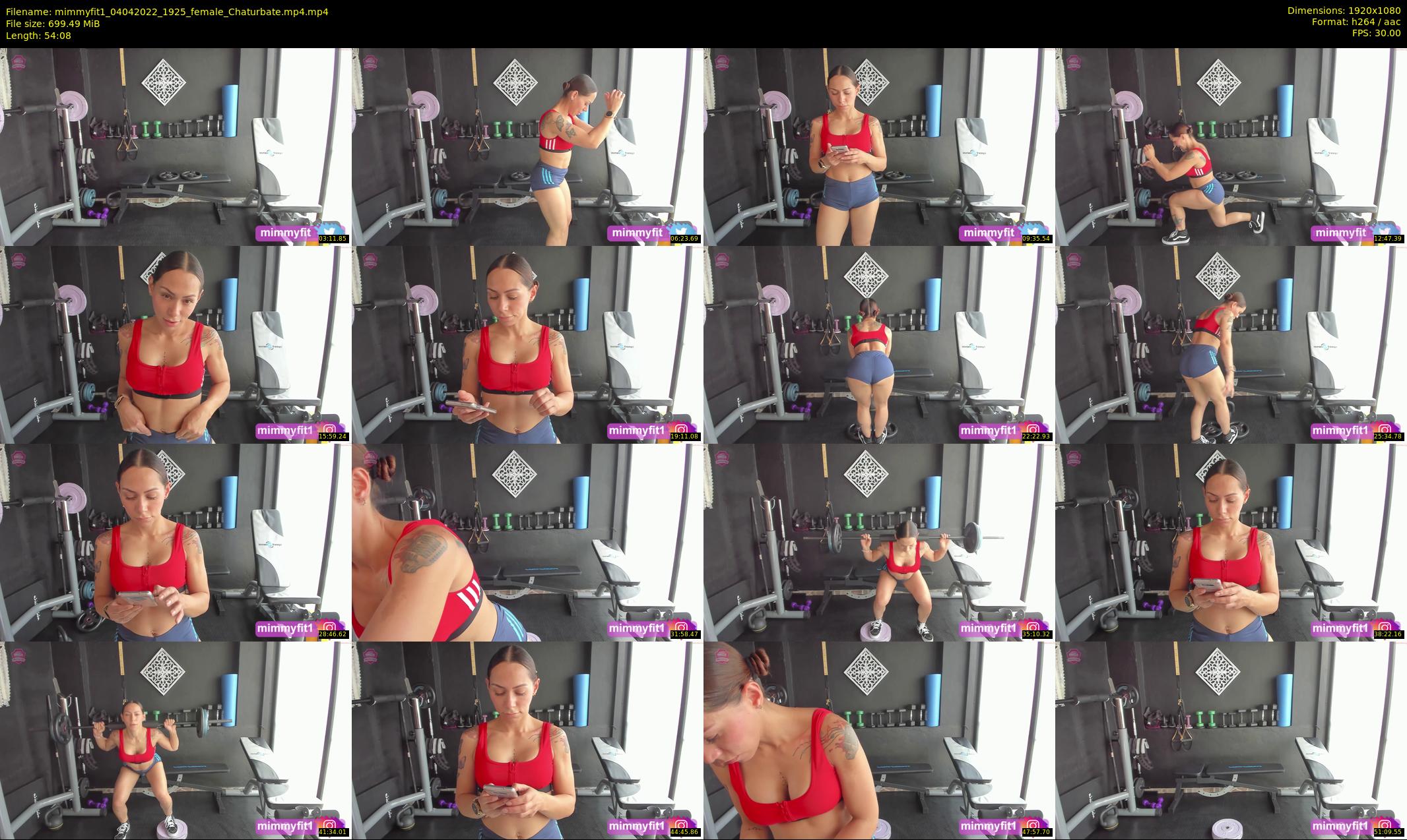 mimmyfit1 — 55 minute Chaturbate female cam show recording, 1080p, Apr 4, 2022