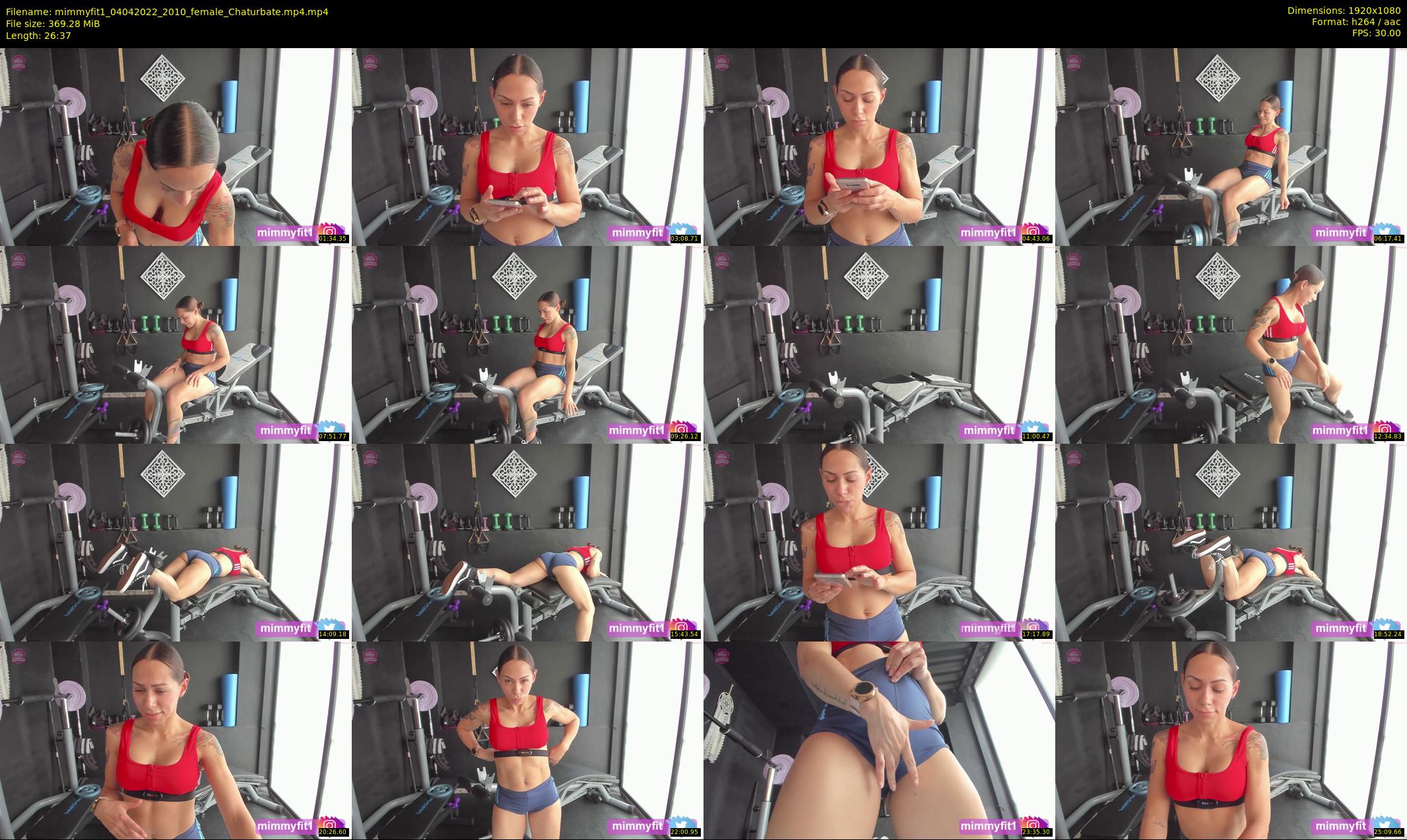 mimmyfit1 — 27 minute Chaturbate female cam show recording, 1080p, Apr 4, 2022