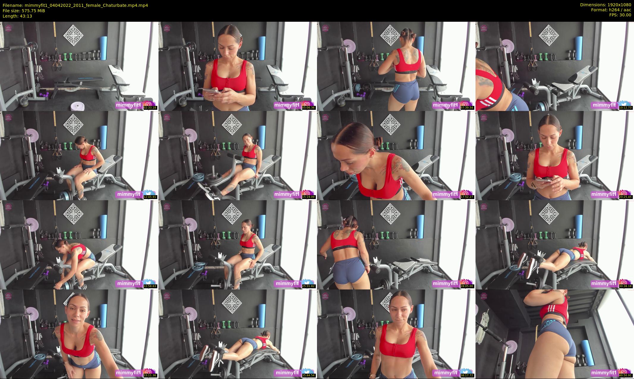 mimmyfit1 — 44 minute Chaturbate female cam show recording, 1080p, Apr 4, 2022