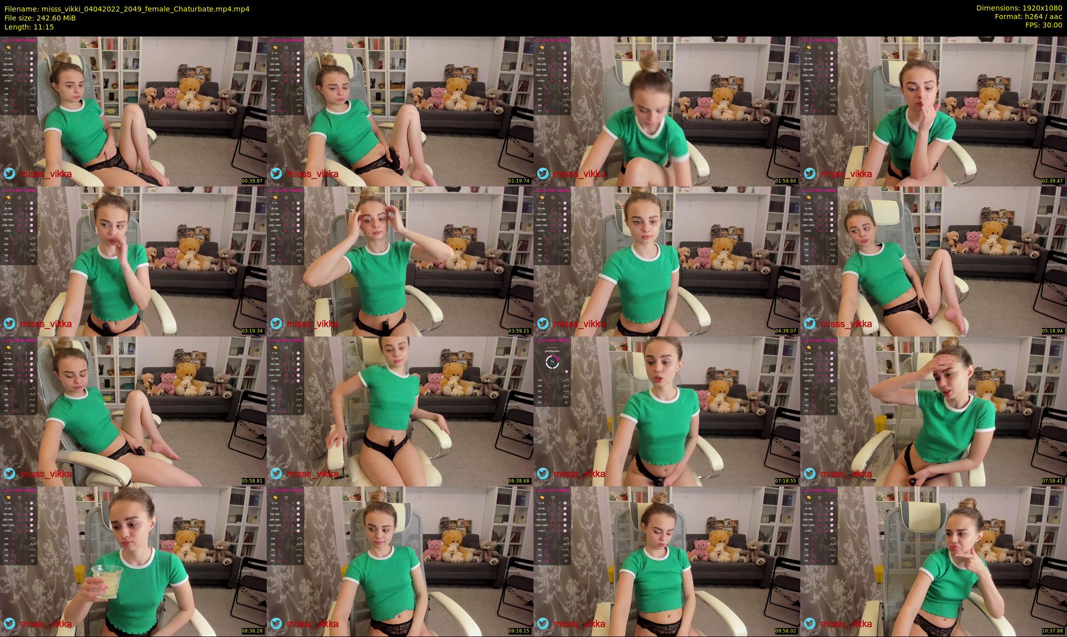 misss_vikki — 12 minute Chaturbate female cam show recording, 1080p, Apr 4, 2022