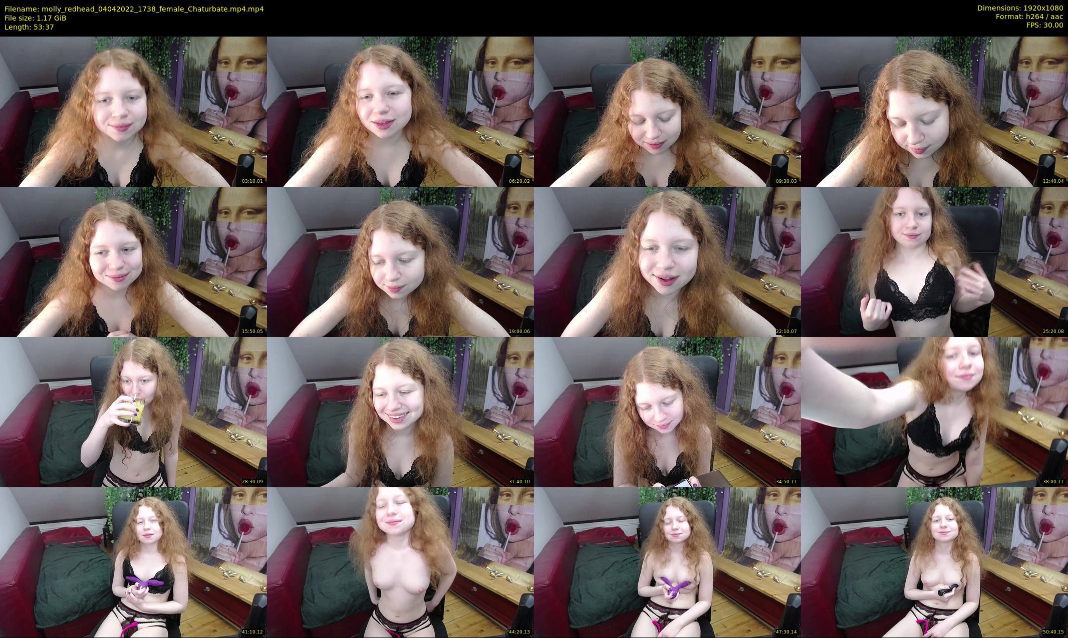 molly_redhead — 54 minute Chaturbate female cam show recording, 1080p, Apr 4, 2022