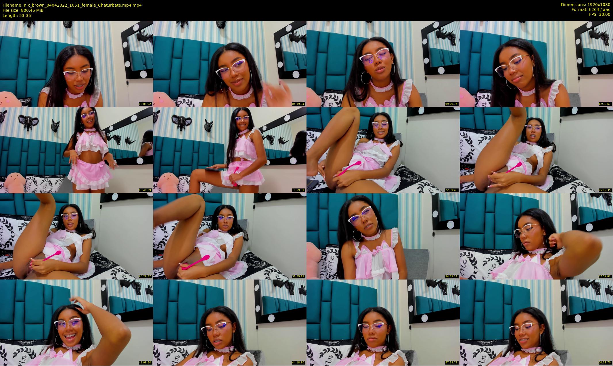 nix_brown — 54 minute Chaturbate female cam show recording, 1080p, Apr 4, 2022