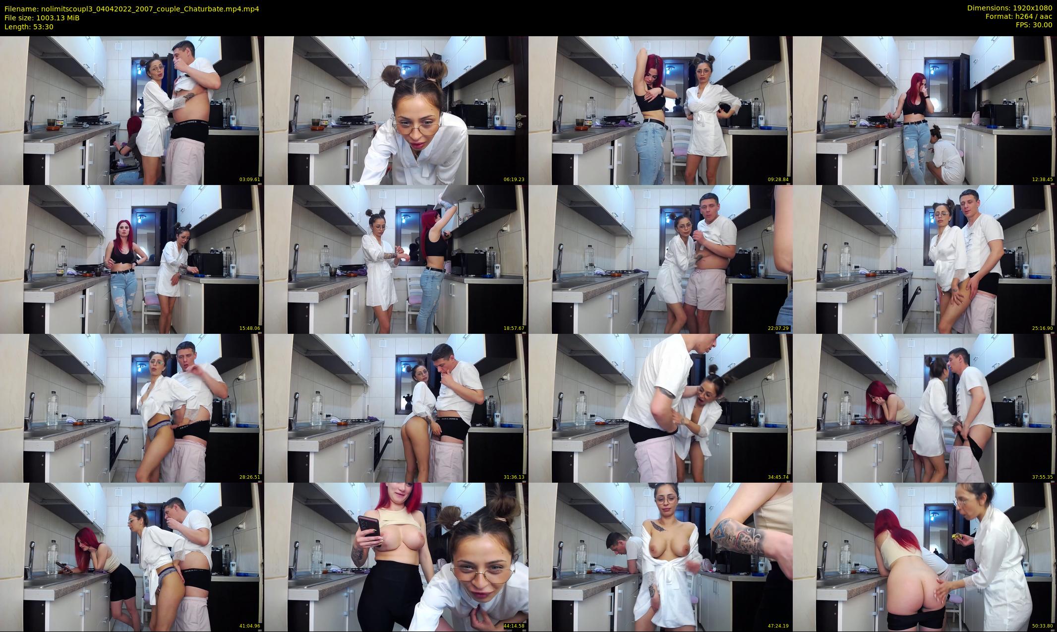 nolimitscoupl3 — 54 minute Chaturbate couple cam show recording, 1080p, Apr 4, 2022