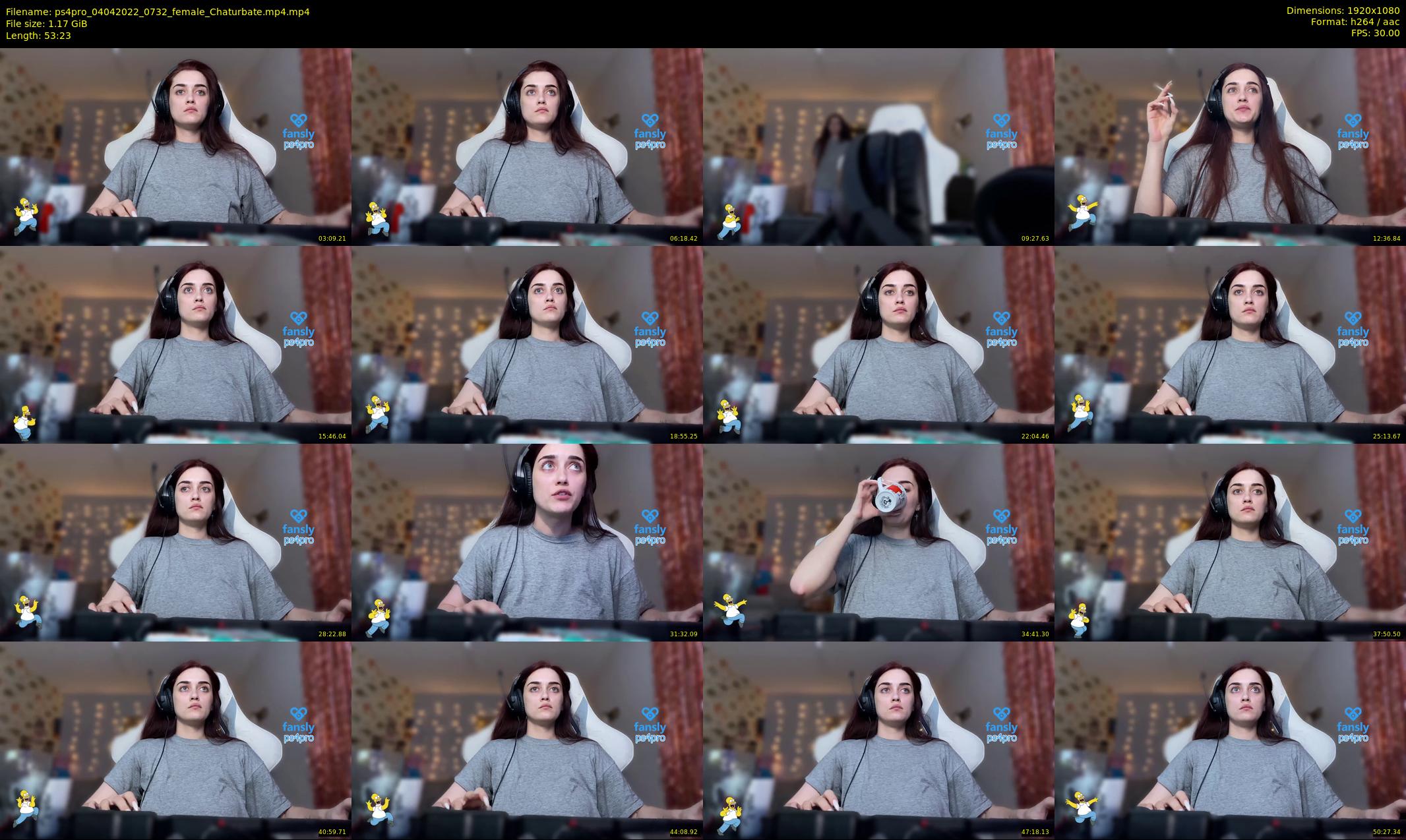 ps4pro — 54 minute Chaturbate female cam show recording, 1080p, Apr 4, 2022