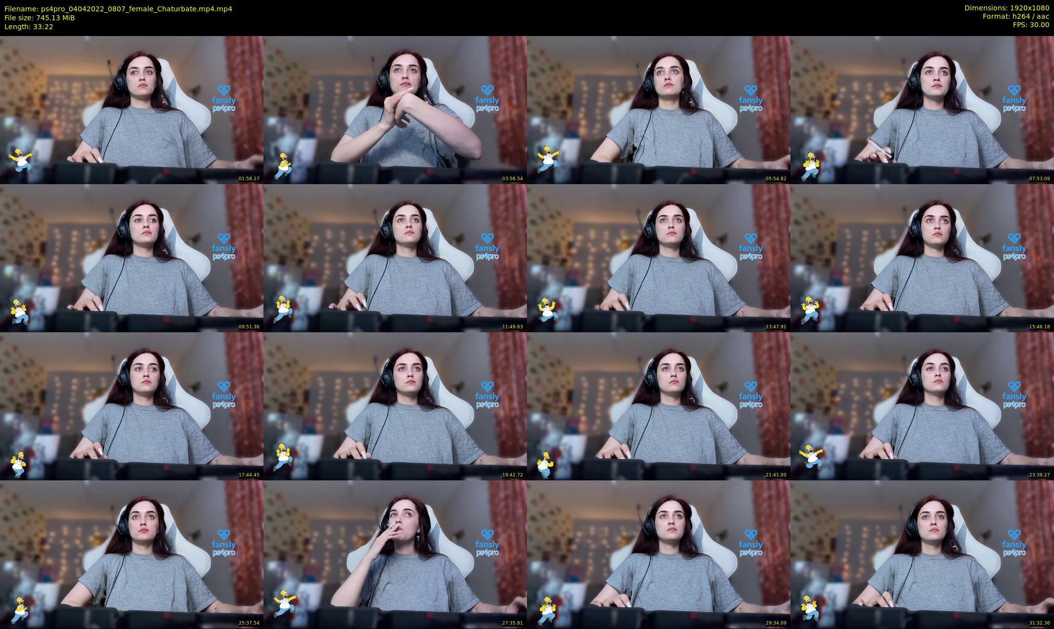 ps4pro — 34 minute Chaturbate female cam show recording, 1080p, Apr 4, 2022